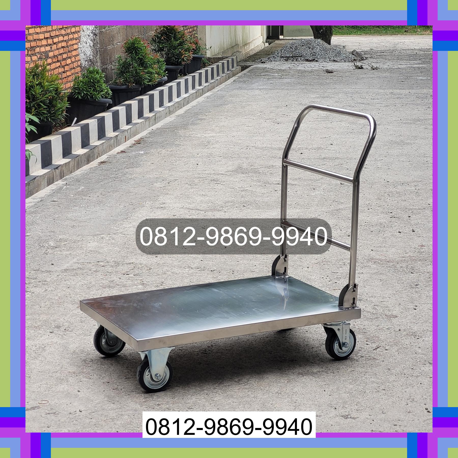 0812-9869-9940 Promo Hebat, Jual Handtruck Hand Truck 500 kgg & 300 kg | Troli Barang | Troli lipat | Troli angkut Paniai