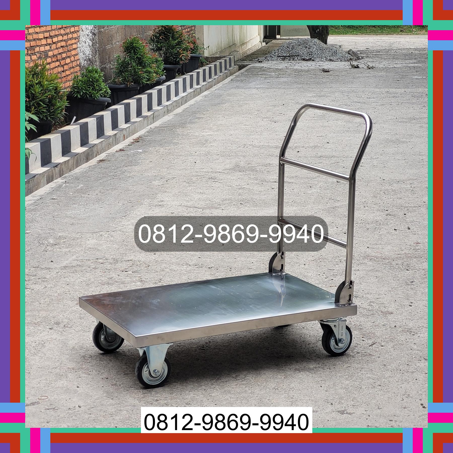 0812-9869-9940 Promo Hebat, Jual Handtruck Hand Truck 500 kgg & 300 kg | Troli Barang | Troli lipat | Troli angkut Parigi Barat