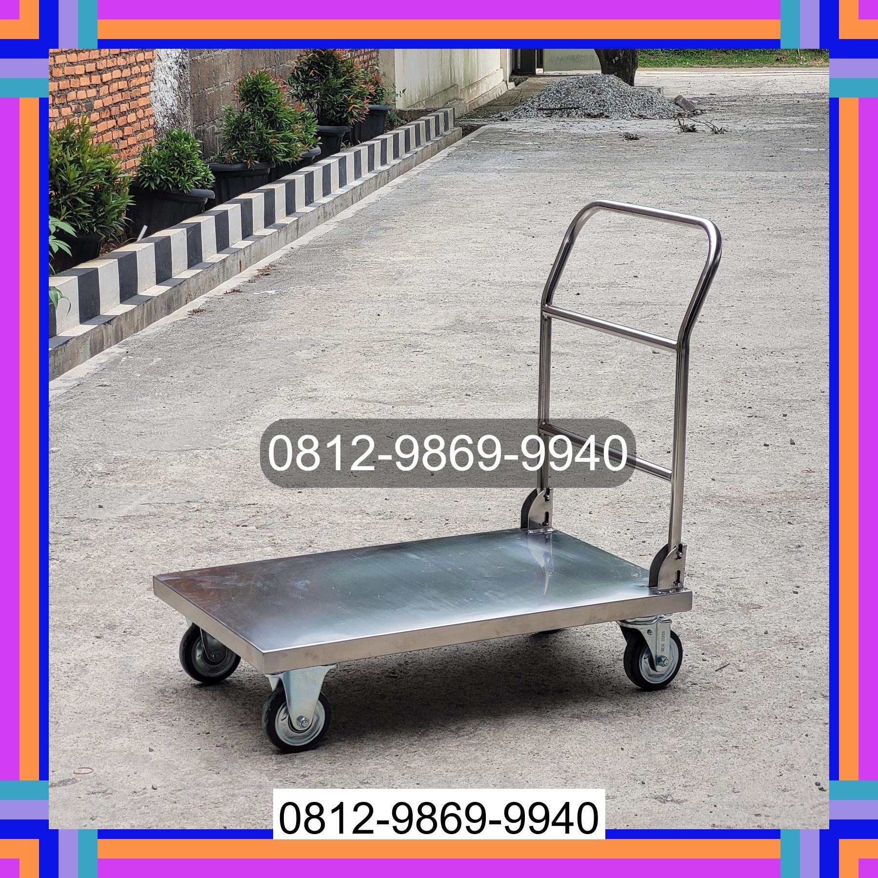 0812-9869-9940 Promo Hebat, Jual Handtruck Hand Truck 500 kgg & 300 kg | Troli Barang | Troli lipat | Troli angkut Parigi Moutong