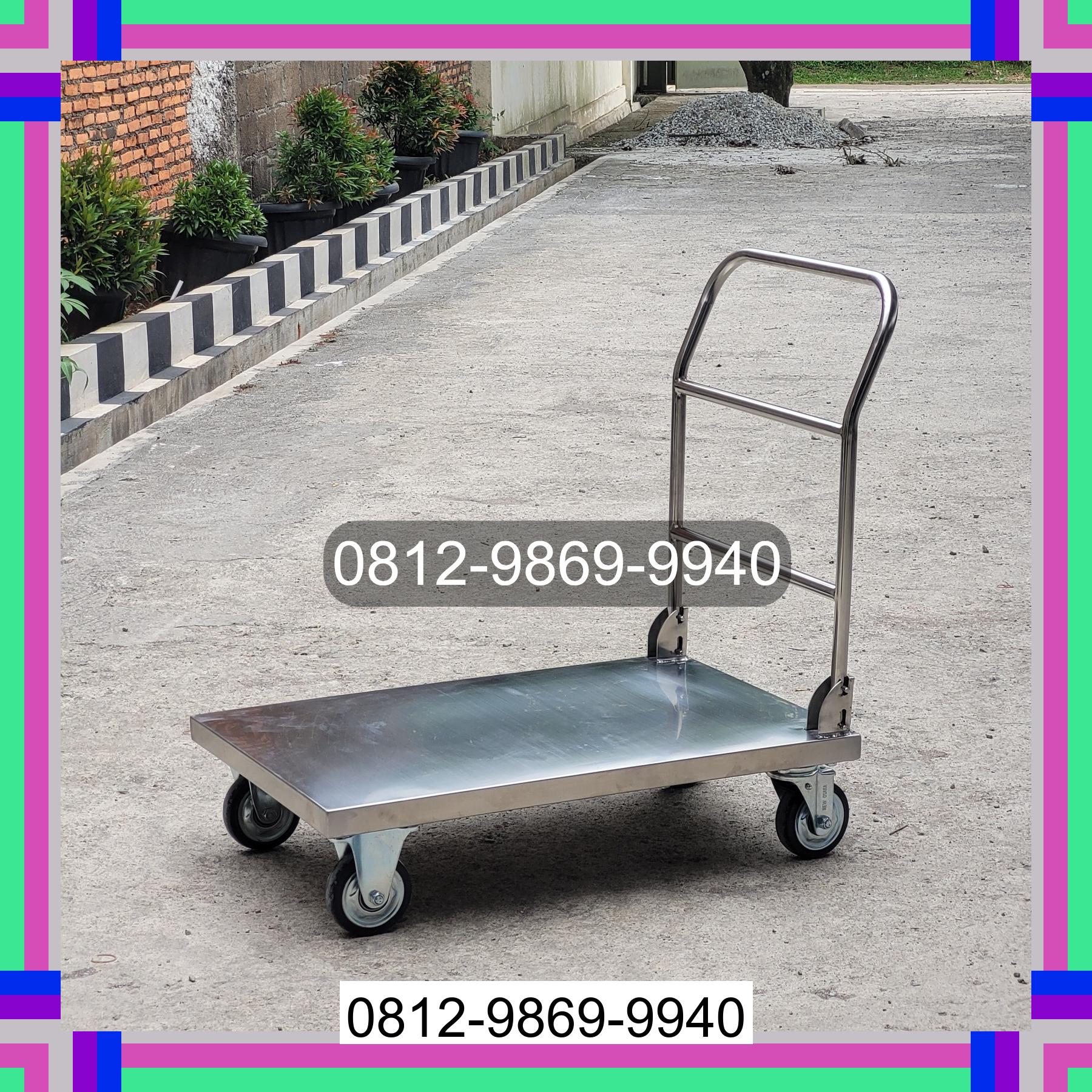 0812-9869-9940 Promo Hebat, Jual Handtruck Hand Truck 500 kgg & 300 kg | Troli Barang | Troli lipat | Troli angkut Pekanbaru