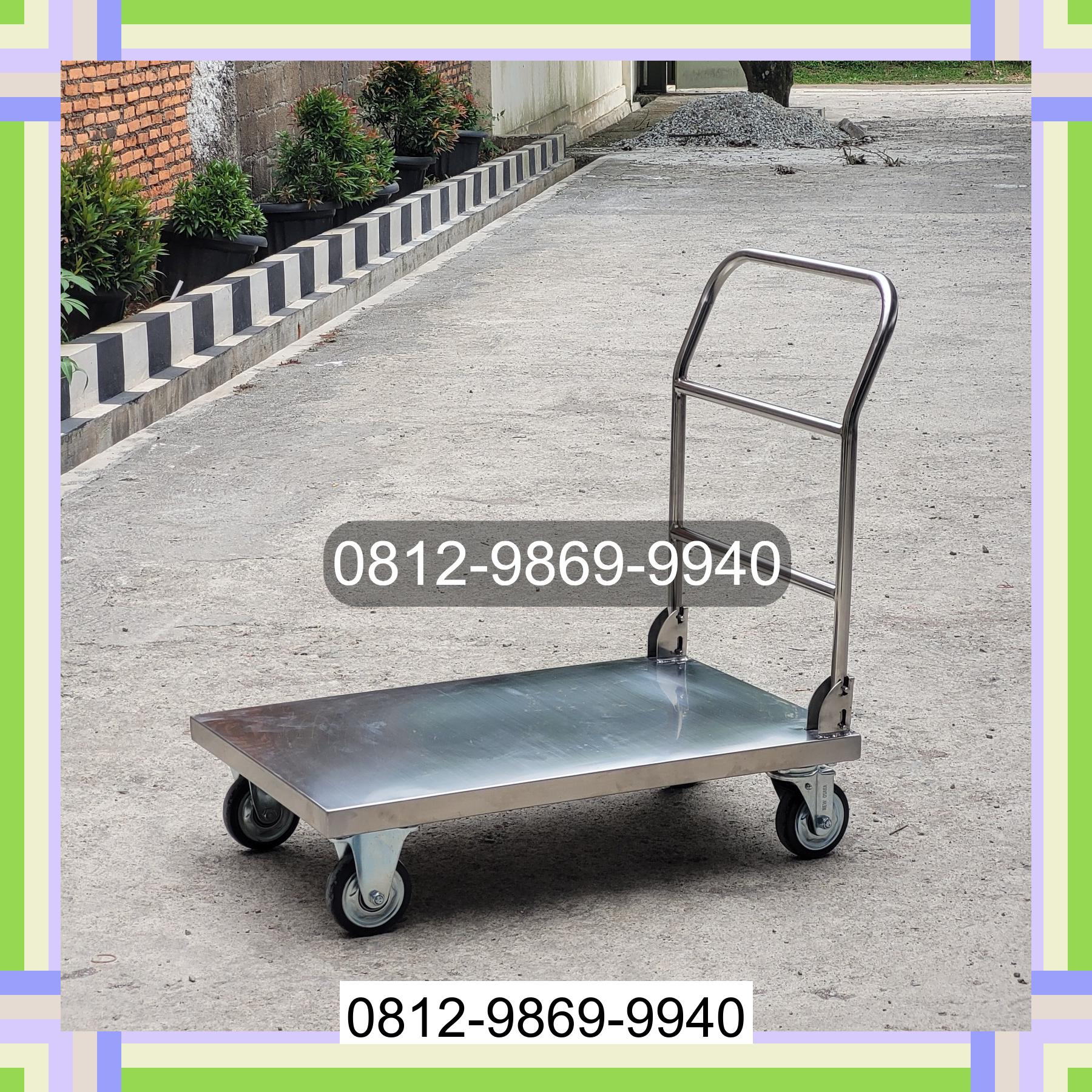 0812-9869-9940 Promo Hebat, Jual Handtruck Hand Truck 500 kgg & 300 kg | Troli Barang | Troli lipat | Troli angkut Peunaron