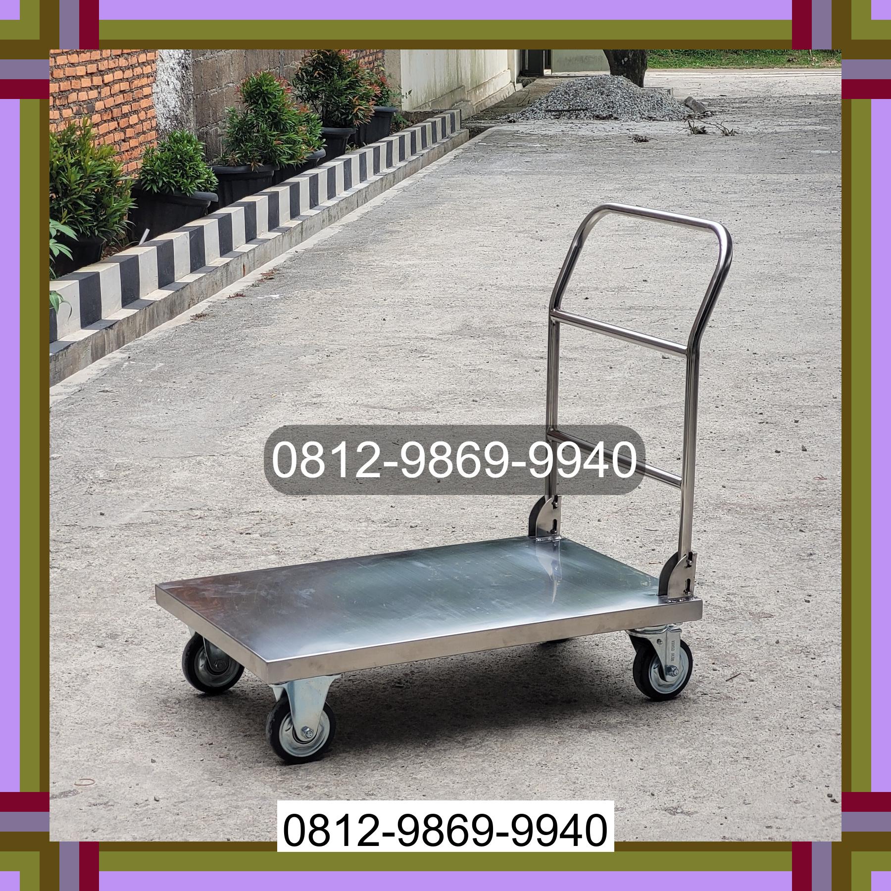 0812-9869-9940 Promo Hebat, Jual Handtruck Hand Truck 500 kgg & 300 kg | Troli Barang | Troli lipat | Troli angkut Pintu Rime Gayo