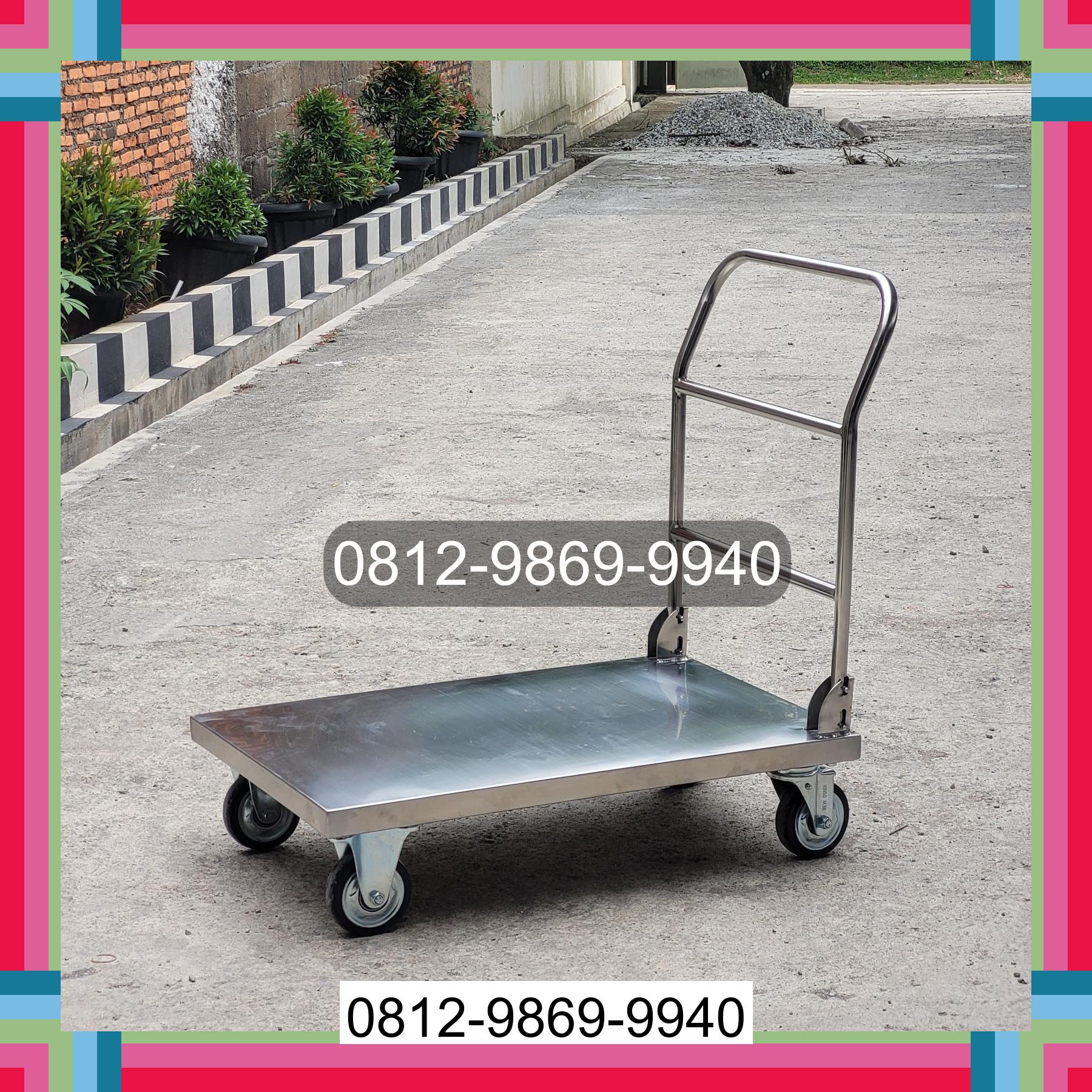 0812-9869-9940 Promo Hebat, Jual Handtruck Hand Truck 500 kgg & 300 kg | Troli Barang | Troli lipat | Troli angkut Pirak Timu