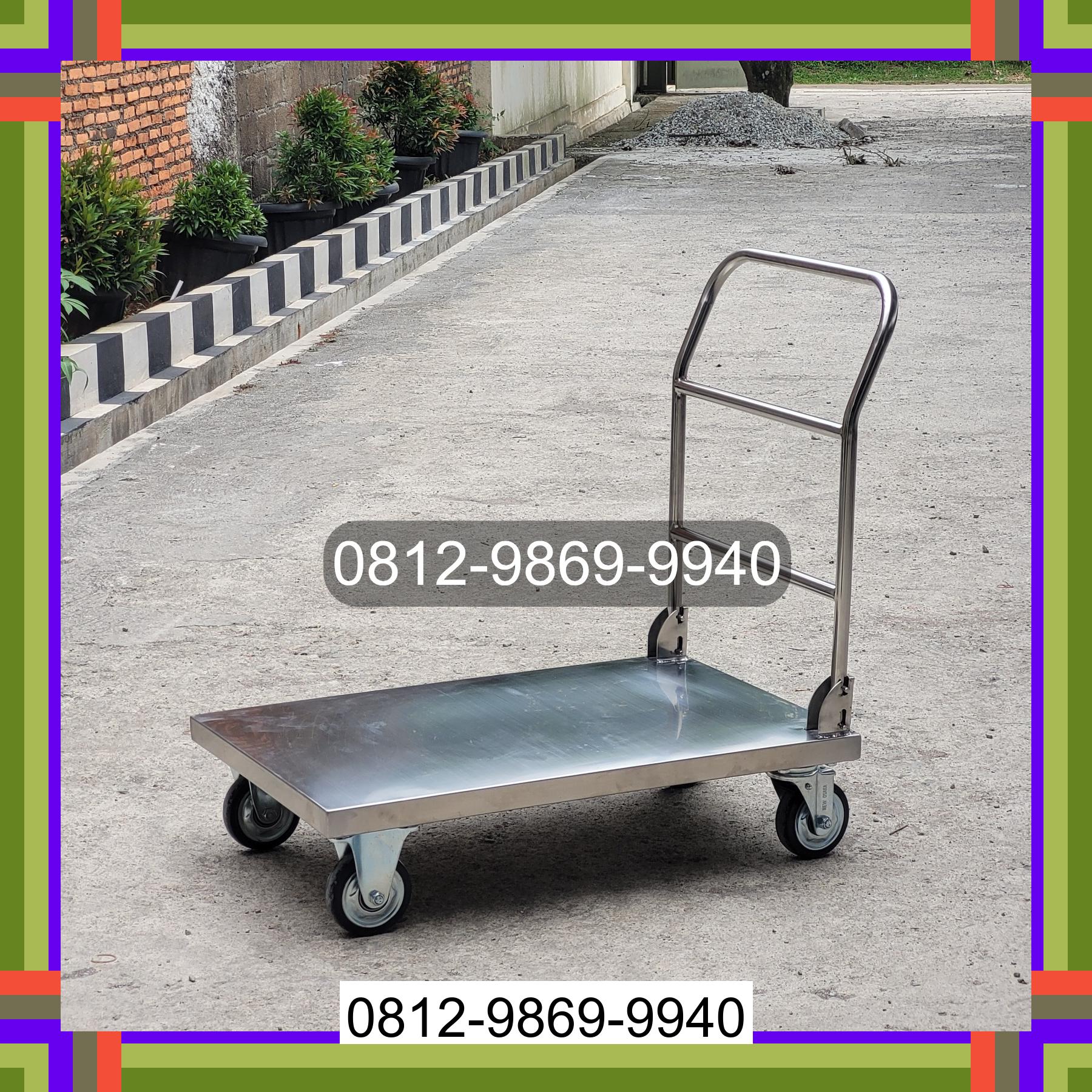 0812-9869-9940 Promo Hebat, Jual Handtruck Hand Truck 500 kgg & 300 kg | Troli Barang | Troli lipat | Troli angkut Prabumulih Timur