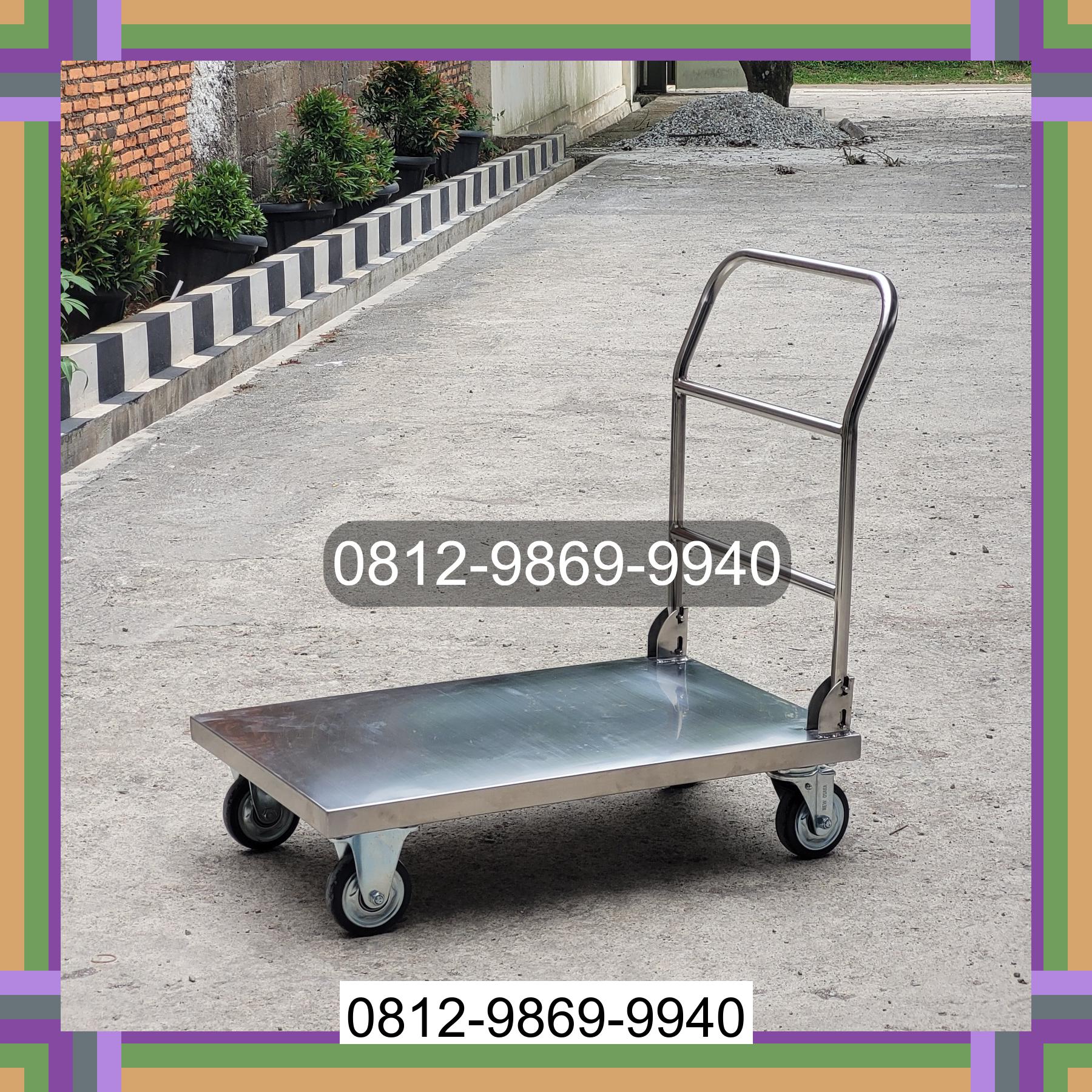 0812-9869-9940 Promo Hebat, Jual Handtruck Hand Truck 500 kgg & 300 kg | Troli Barang | Troli lipat | Troli angkut Pulau Beringin