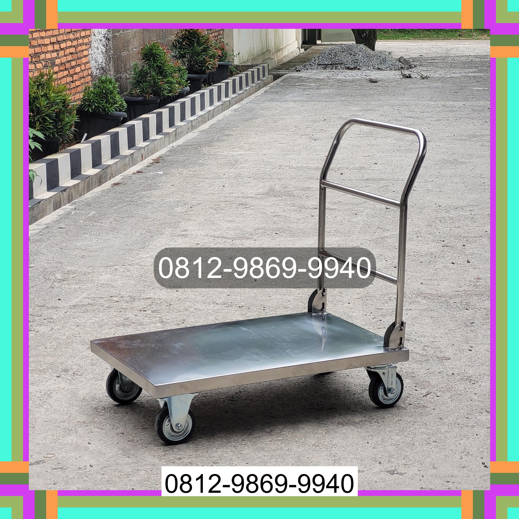 0812-9869-9940 Promo Hebat, Jual Handtruck Hand Truck 500 kgg & 300 kg | Troli Barang | Troli lipat | Troli angkut Rambang Kapak Tengah