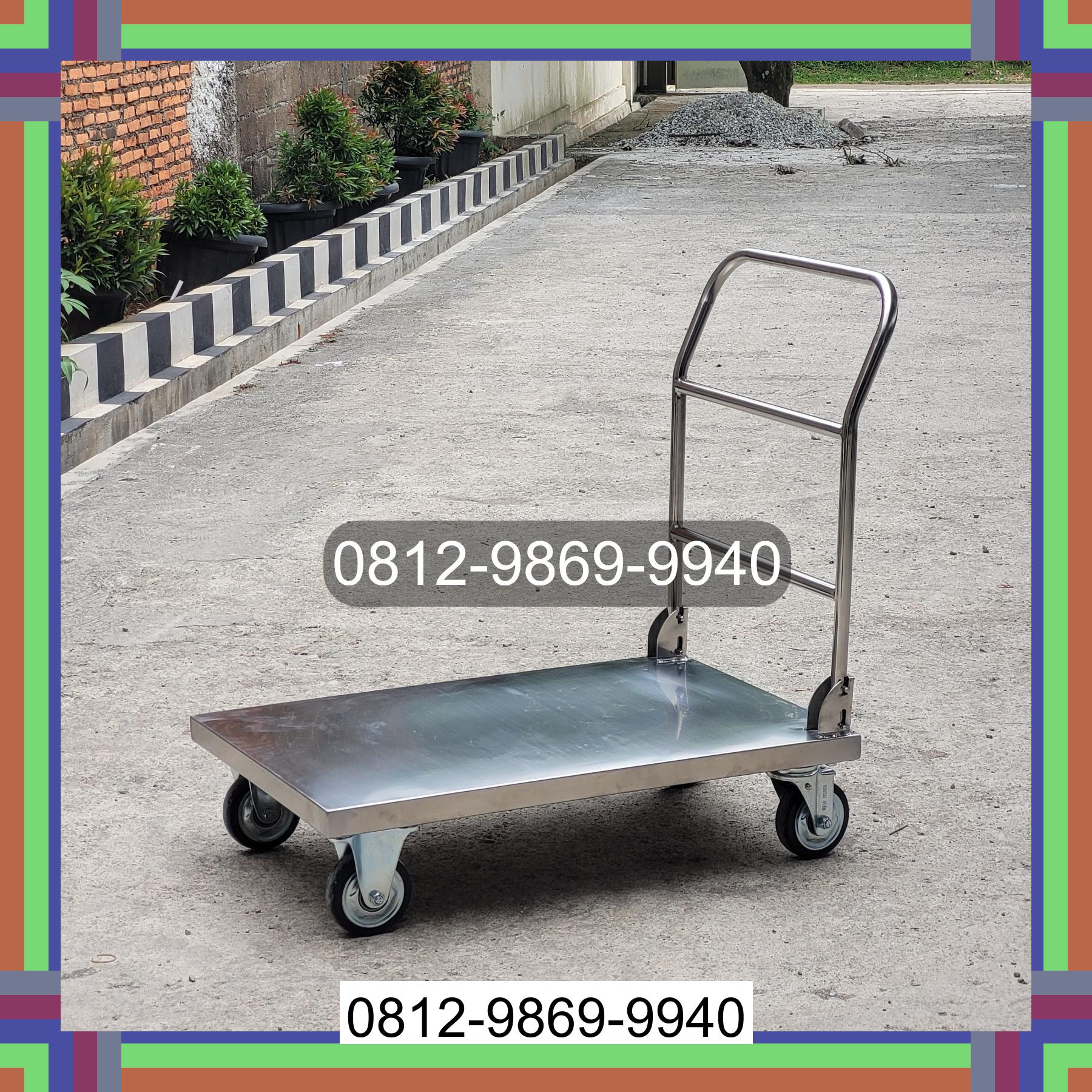 0812-9869-9940 Promo Hebat, Jual Handtruck Hand Truck 500 kgg & 300 kg | Troli Barang | Troli lipat | Troli angkut Sanggau