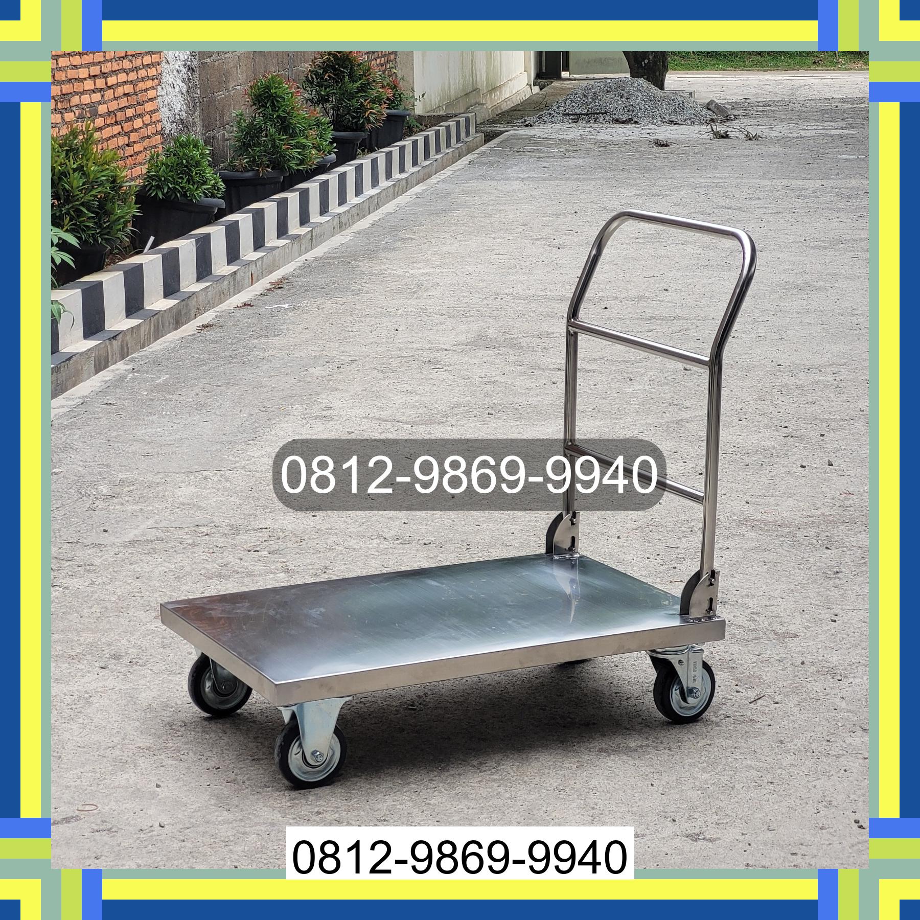 0812-9869-9940 Promo Hebat, Jual Handtruck Hand Truck 500 kgg & 300 kg | Troli Barang | Troli lipat | Troli angkut Seberang Ulu I