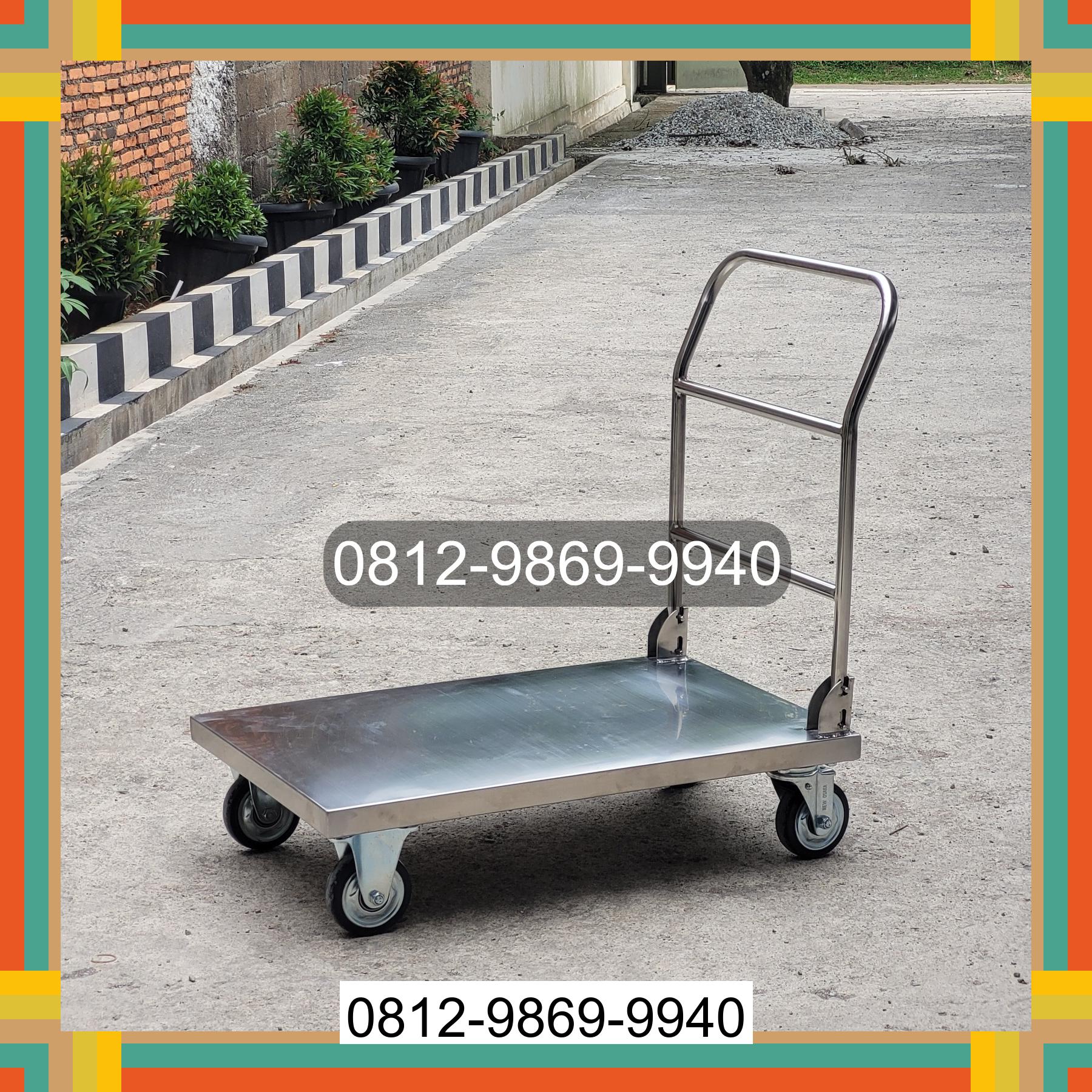 0812-9869-9940 Promo Hebat, Jual Handtruck Hand Truck 500 kgg & 300 kg | Troli Barang | Troli lipat | Troli angkut Sei Balai