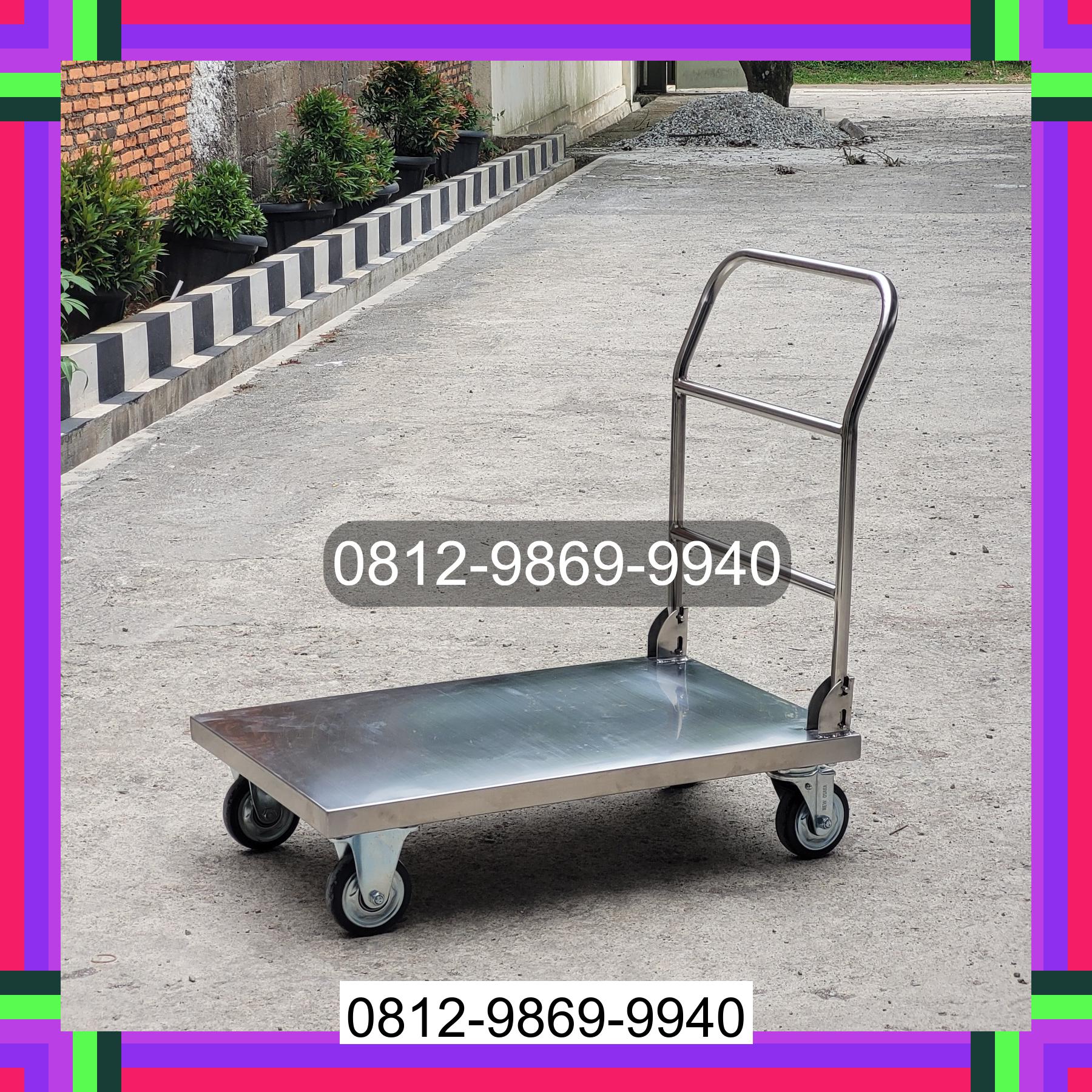 0812-9869-9940 Promo Hebat, Jual Handtruck Hand Truck 500 kgg & 300 kg | Troli Barang | Troli lipat | Troli angkut Sei Bamban