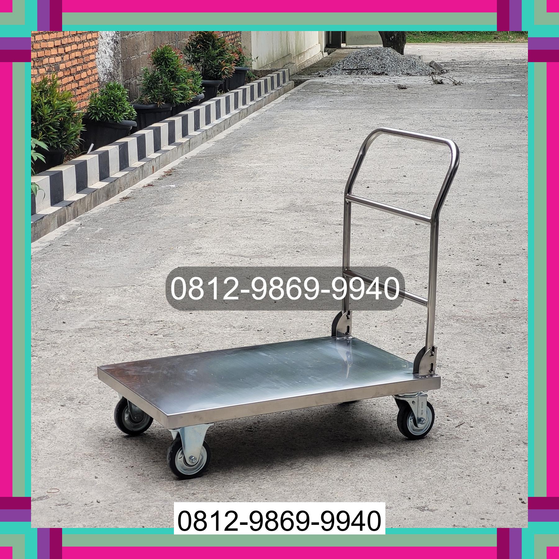 0812-9869-9940 Promo Hebat, Jual Handtruck Hand Truck 500 kgg & 300 kg | Troli Barang | Troli lipat | Troli angkut Sei Bingai