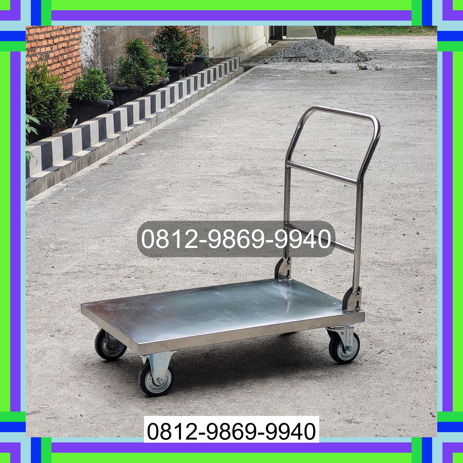 0812-9869-9940 Promo Hebat, Jual Handtruck Hand Truck 500 kgg & 300 kg | Troli Barang | Troli lipat | Troli angkut Sei Kepayang Barat