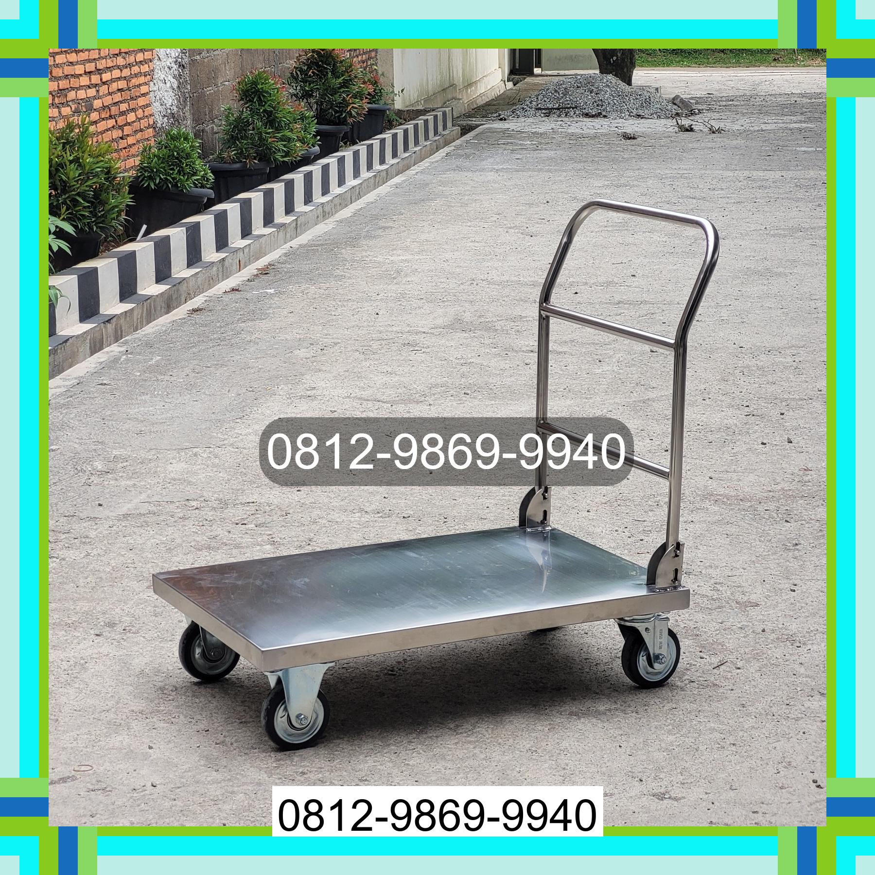 0812-9869-9940 Promo Hebat, Jual Handtruck Hand Truck 500 kgg & 300 kg | Troli Barang | Troli lipat | Troli angkut Sekadau