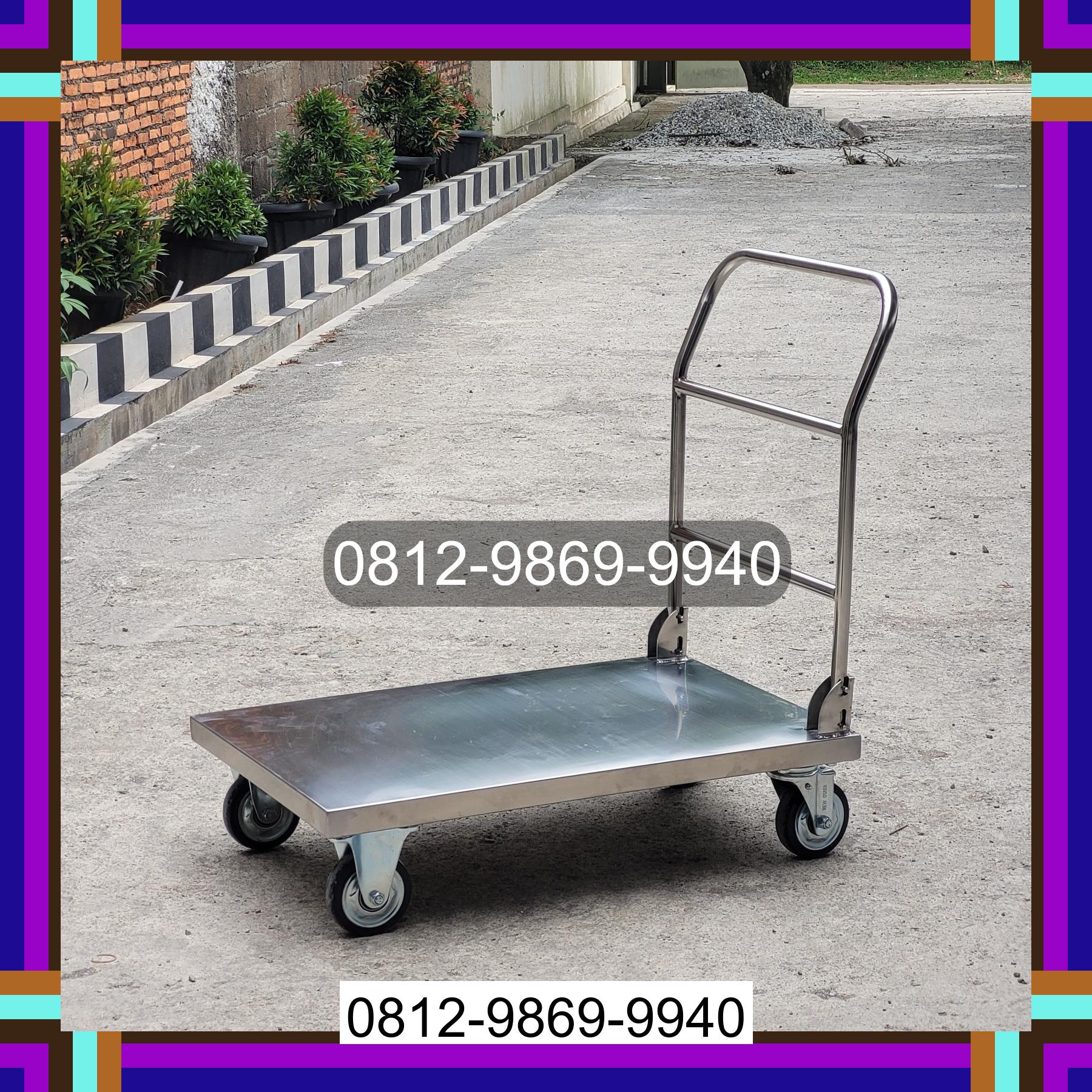 0812-9869-9940 Promo Hebat, Jual Handtruck Hand Truck 500 kgg & 300 kg | Troli Barang | Troli lipat | Troli angkut Selangit