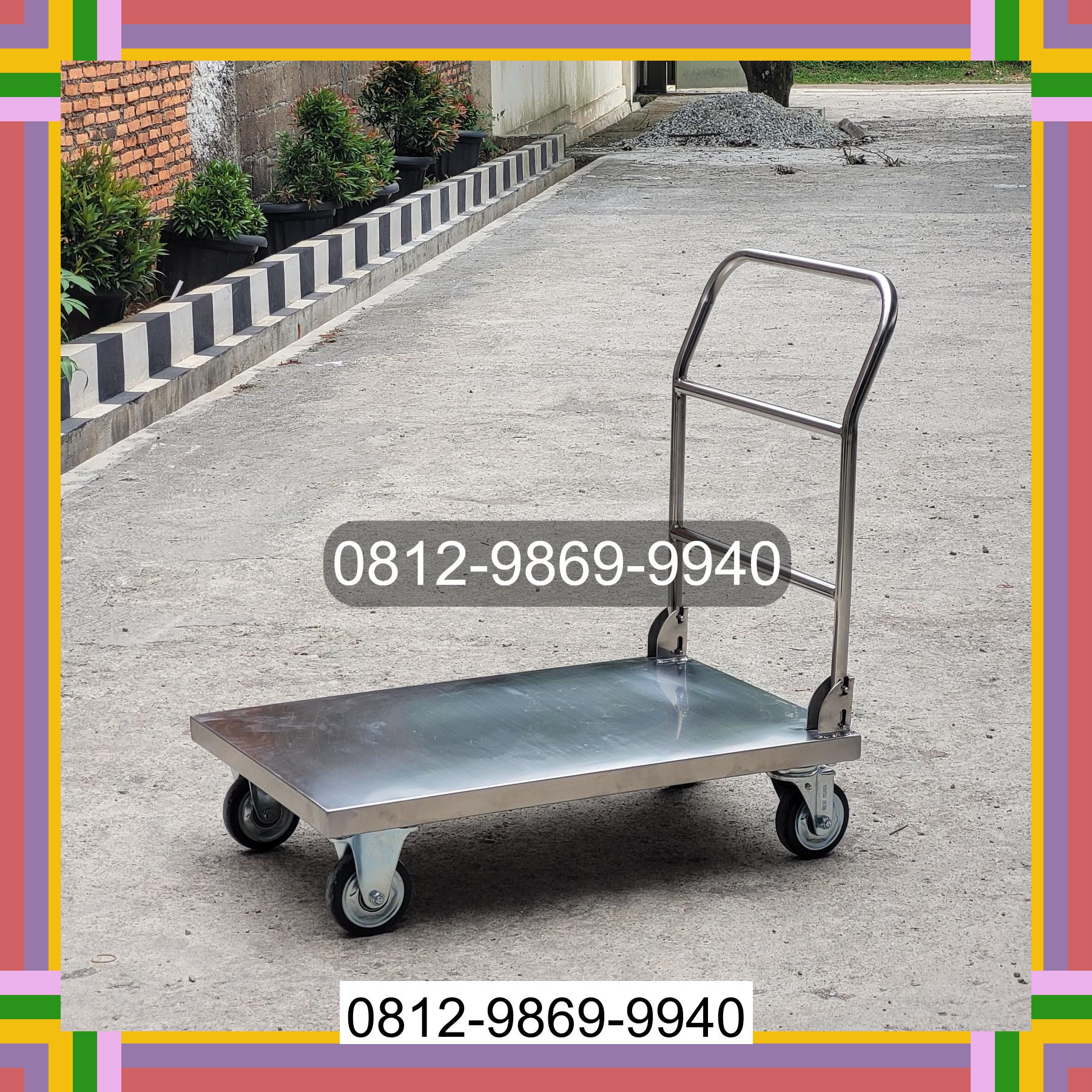0812-9869-9940 Promo Hebat, Jual Handtruck Hand Truck 500 kgg & 300 kg | Troli Barang | Troli lipat | Troli angkut Semarang
