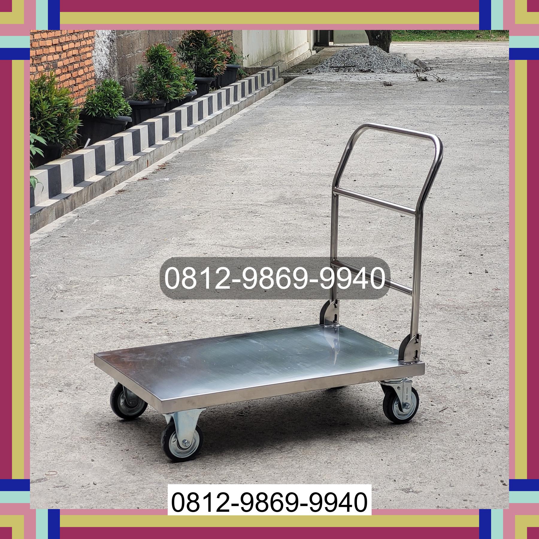0812-9869-9940 Promo Hebat, Jual Handtruck Hand Truck 500 kgg & 300 kg | Troli Barang | Troli lipat | Troli angkut Semendawai Barat