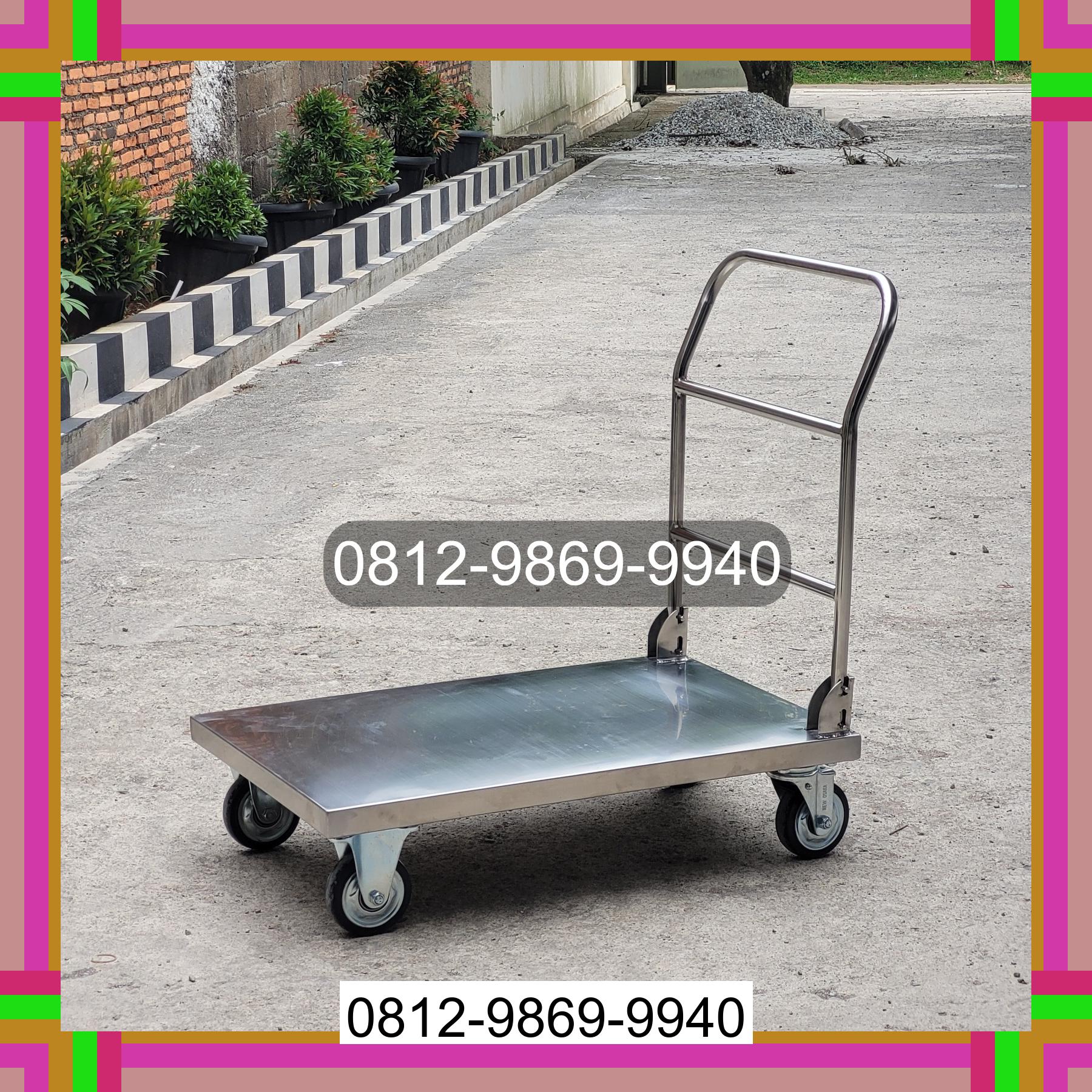 0812-9869-9940 Promo Hebat, Jual Handtruck Hand Truck 500 kgg & 300 kg | Troli Barang | Troli lipat | Troli angkut Seram Utara Timur Kobi