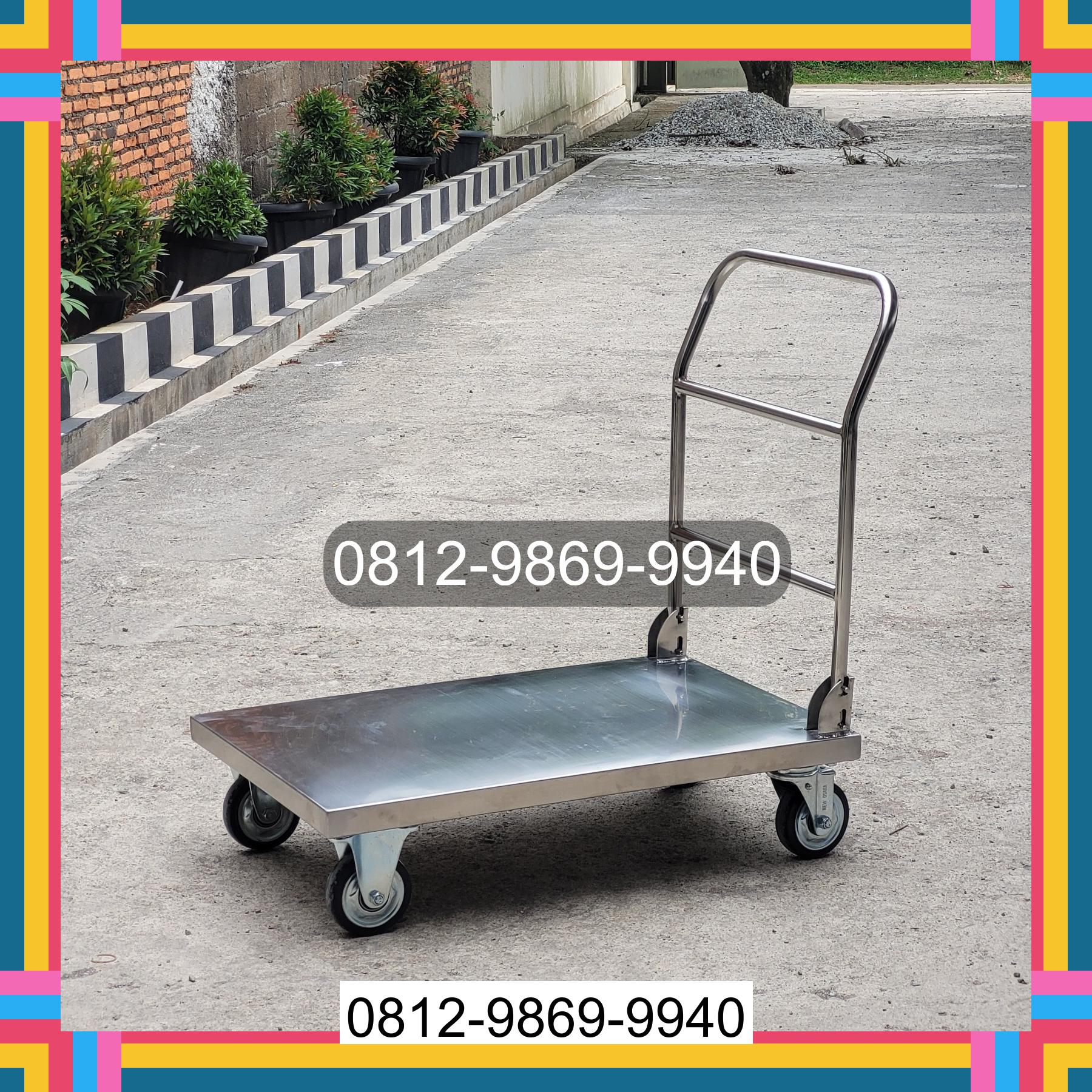 0812-9869-9940 Promo Hebat, Jual Handtruck Hand Truck 500 kgg & 300 kg | Troli Barang | Troli lipat | Troli angkut Siantar Marimbun