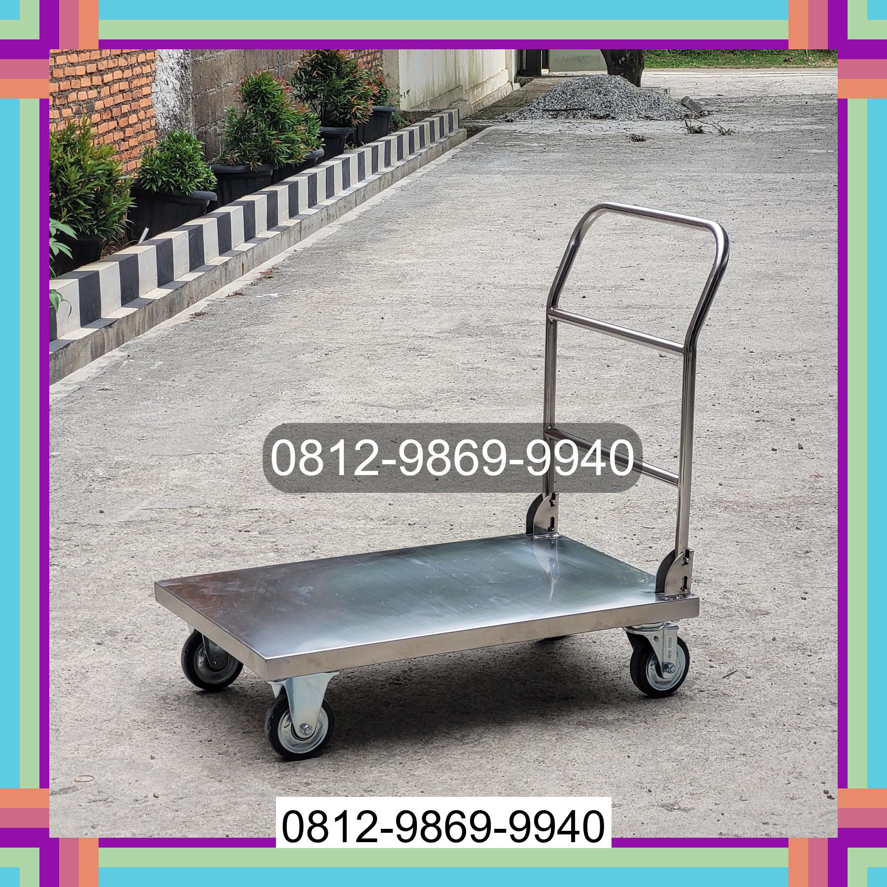0812-9869-9940 Promo Hebat, Jual Handtruck Hand Truck 500 kgg & 300 kg | Troli Barang | Troli lipat | Troli angkut Sidikalang