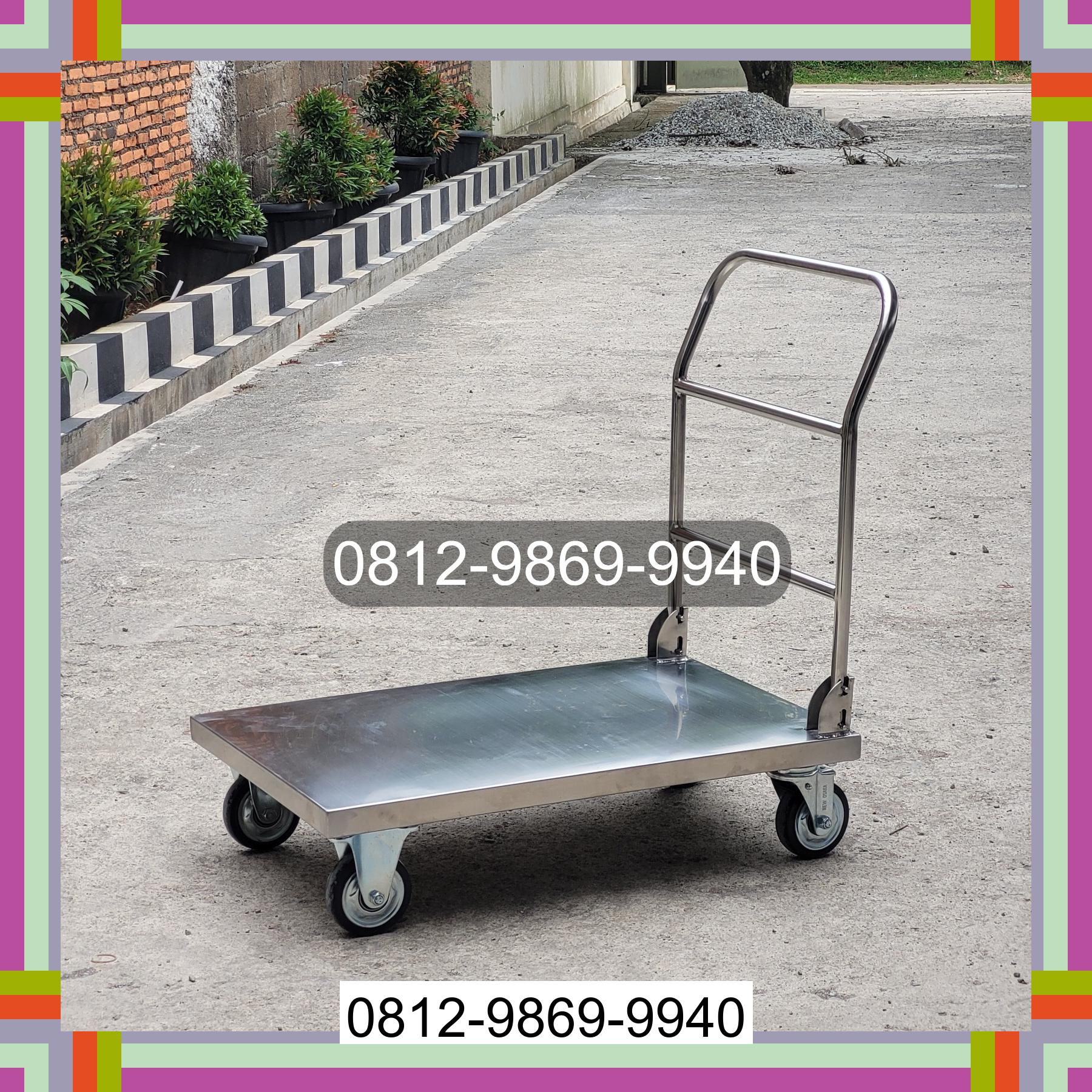 0812-9869-9940 Promo Hebat, Jual Handtruck Hand Truck 500 kgg & 300 kg | Troli Barang | Troli lipat | Troli angkut Siempat Nempu Hilir