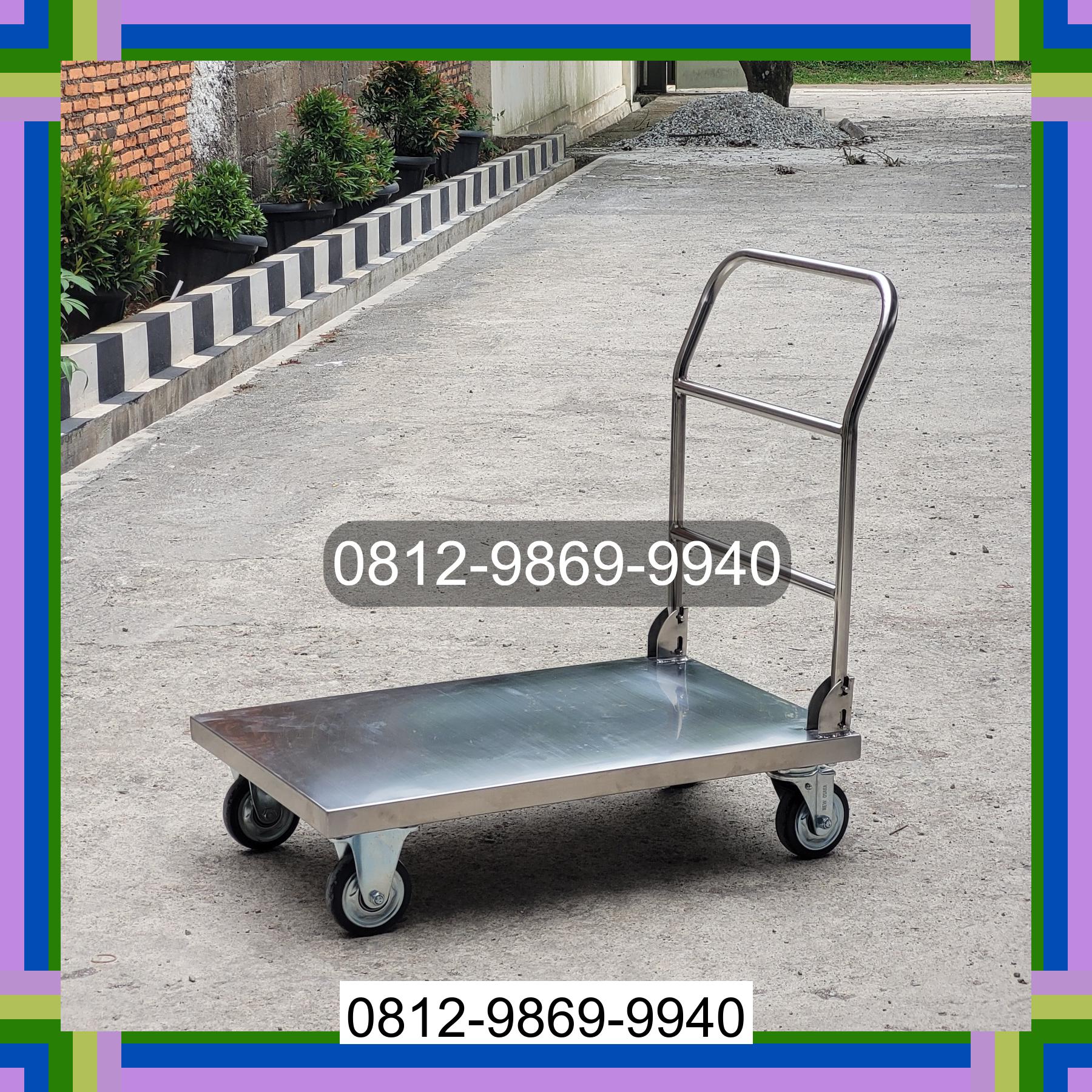 0812-9869-9940 Promo Hebat, Jual Handtruck Hand Truck 500 kgg & 300 kg | Troli Barang | Troli lipat | Troli angkut Sihapas Barumun