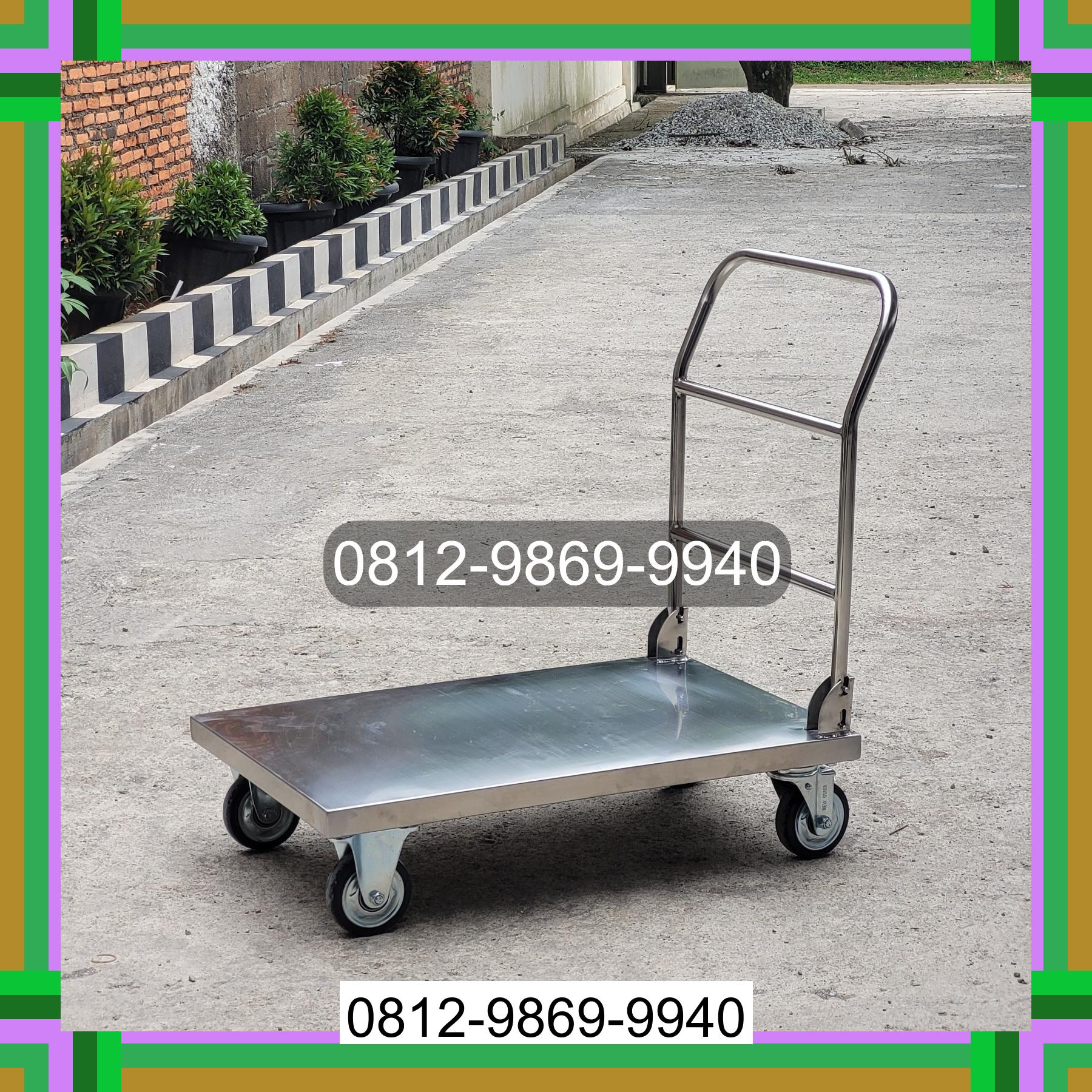 0812-9869-9940 Promo Hebat, Jual Handtruck Hand Truck 500 kgg & 300 kg | Troli Barang | Troli lipat | Troli angkut Sijama Polang