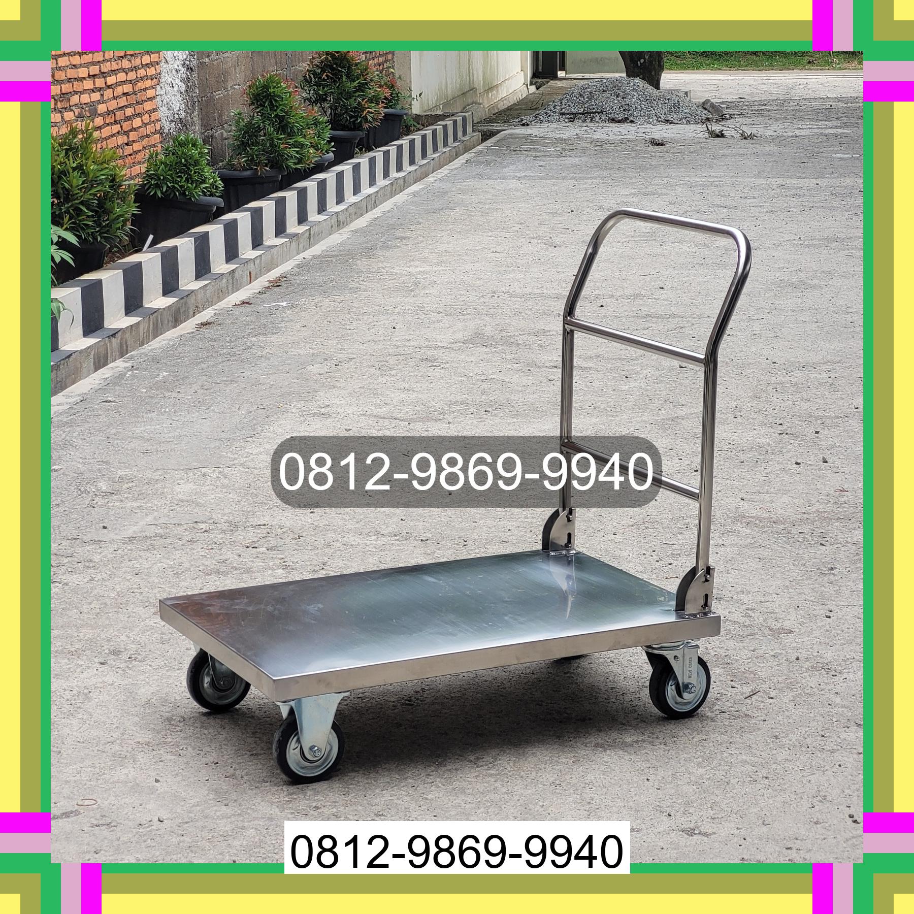 0812-9869-9940 Promo Hebat, Jual Handtruck Hand Truck 500 kgg & 300 kg | Troli Barang | Troli lipat | Troli angkut Simangambat