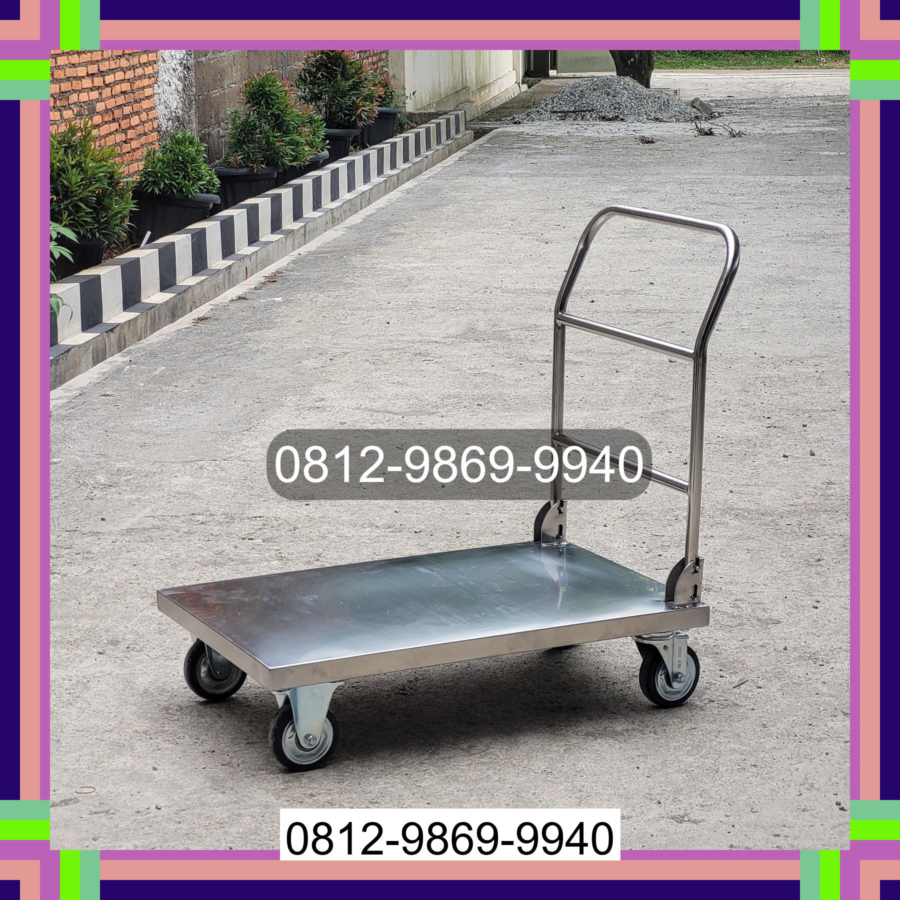 0812-9869-9940 Promo Hebat, Jual Handtruck Hand Truck 500 kgg & 300 kg | Troli Barang | Troli lipat | Troli angkut Simangumban