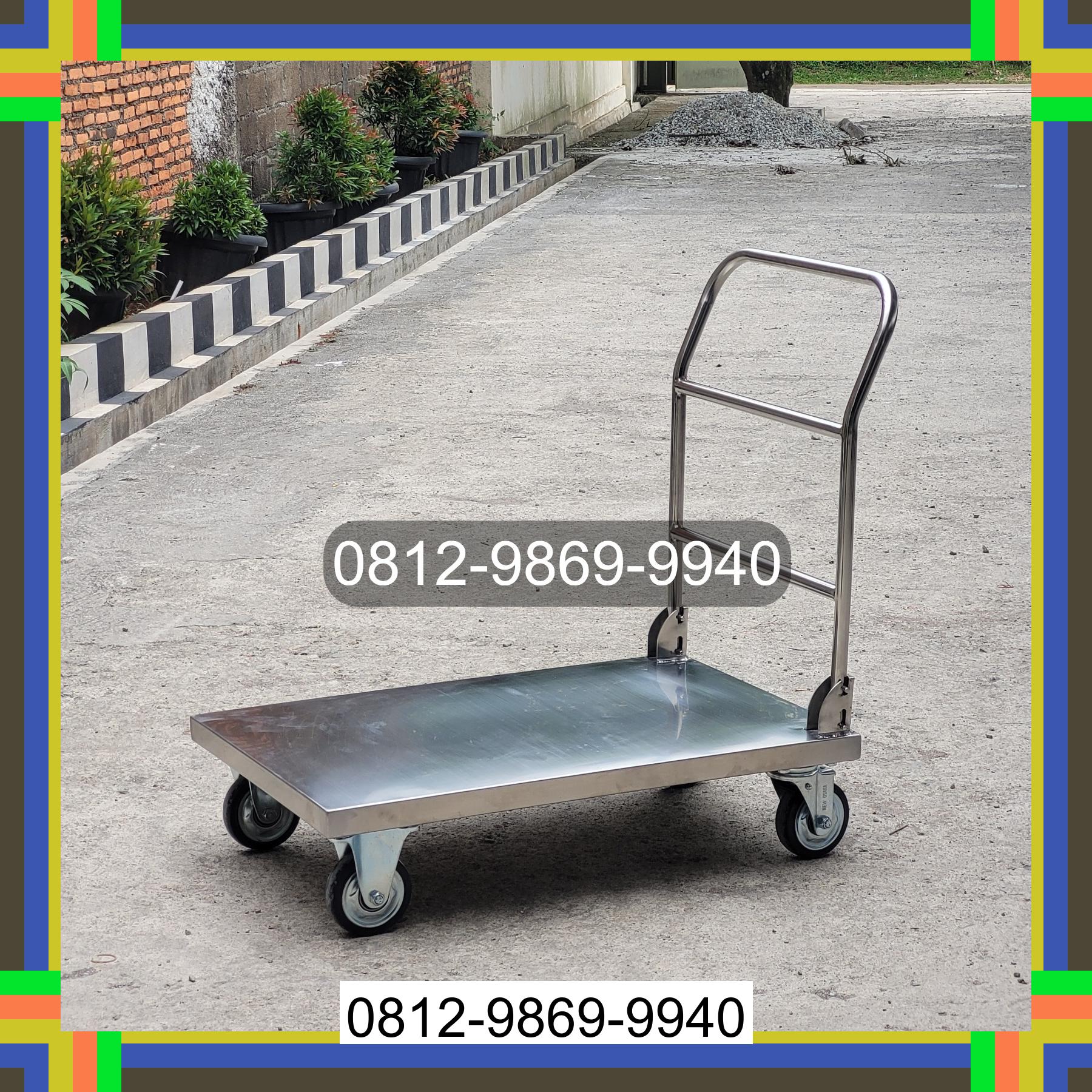 0812-9869-9940 Promo Hebat, Jual Handtruck Hand Truck 500 kgg & 300 kg | Troli Barang | Troli lipat | Troli angkut Simeulue