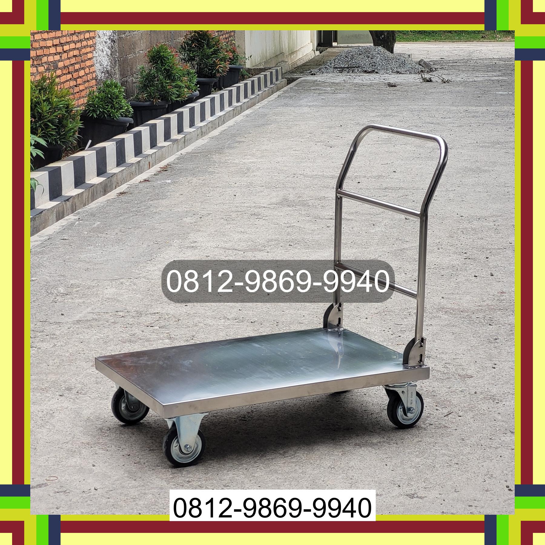 0812-9869-9940 Promo Hebat, Jual Handtruck Hand Truck 500 kgg & 300 kg | Troli Barang | Troli lipat | Troli angkut Sobaham