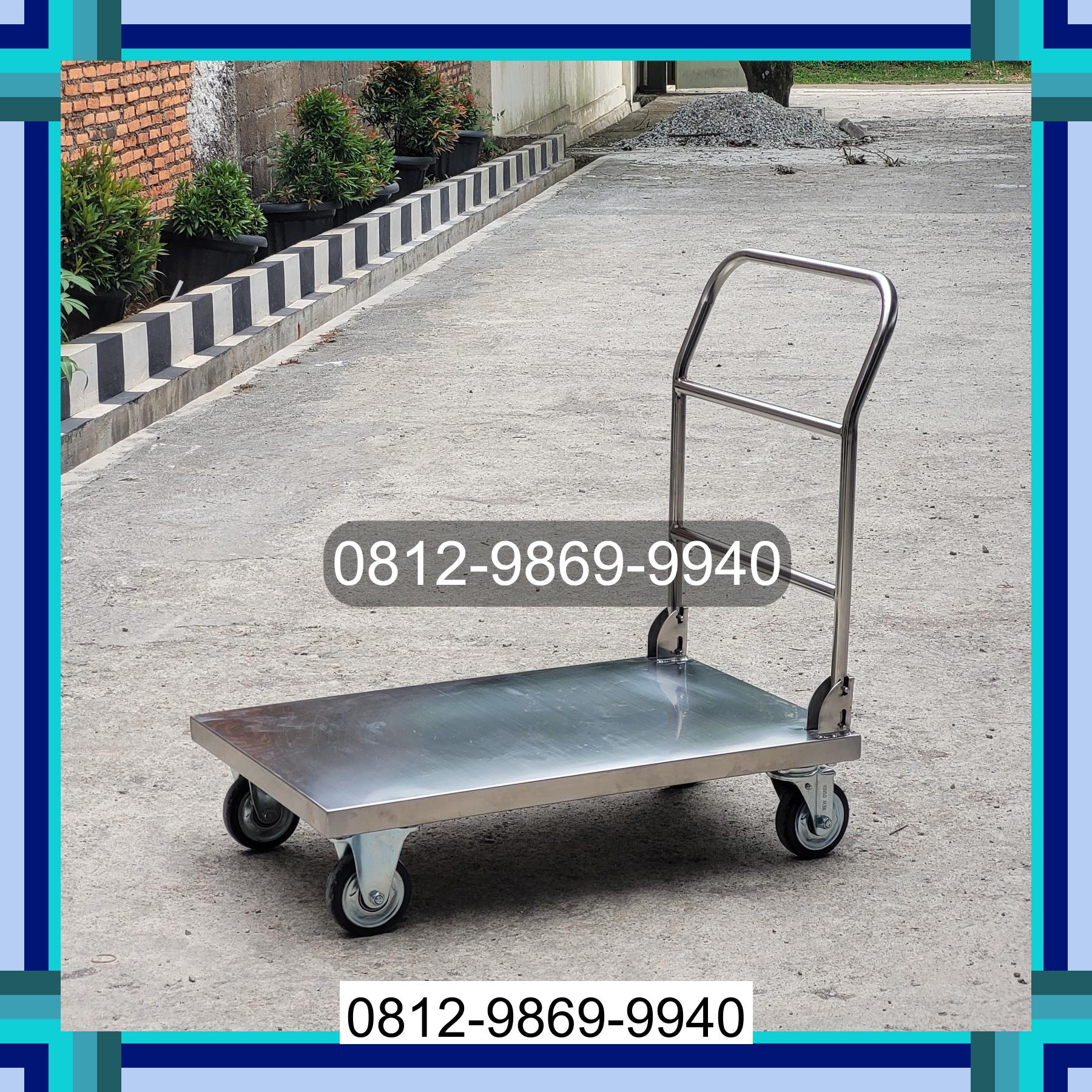 0812-9869-9940 Promo Hebat, Jual Handtruck Hand Truck 500 kgg & 300 kg | Troli Barang | Troli lipat | Troli angkut Somba Opu
