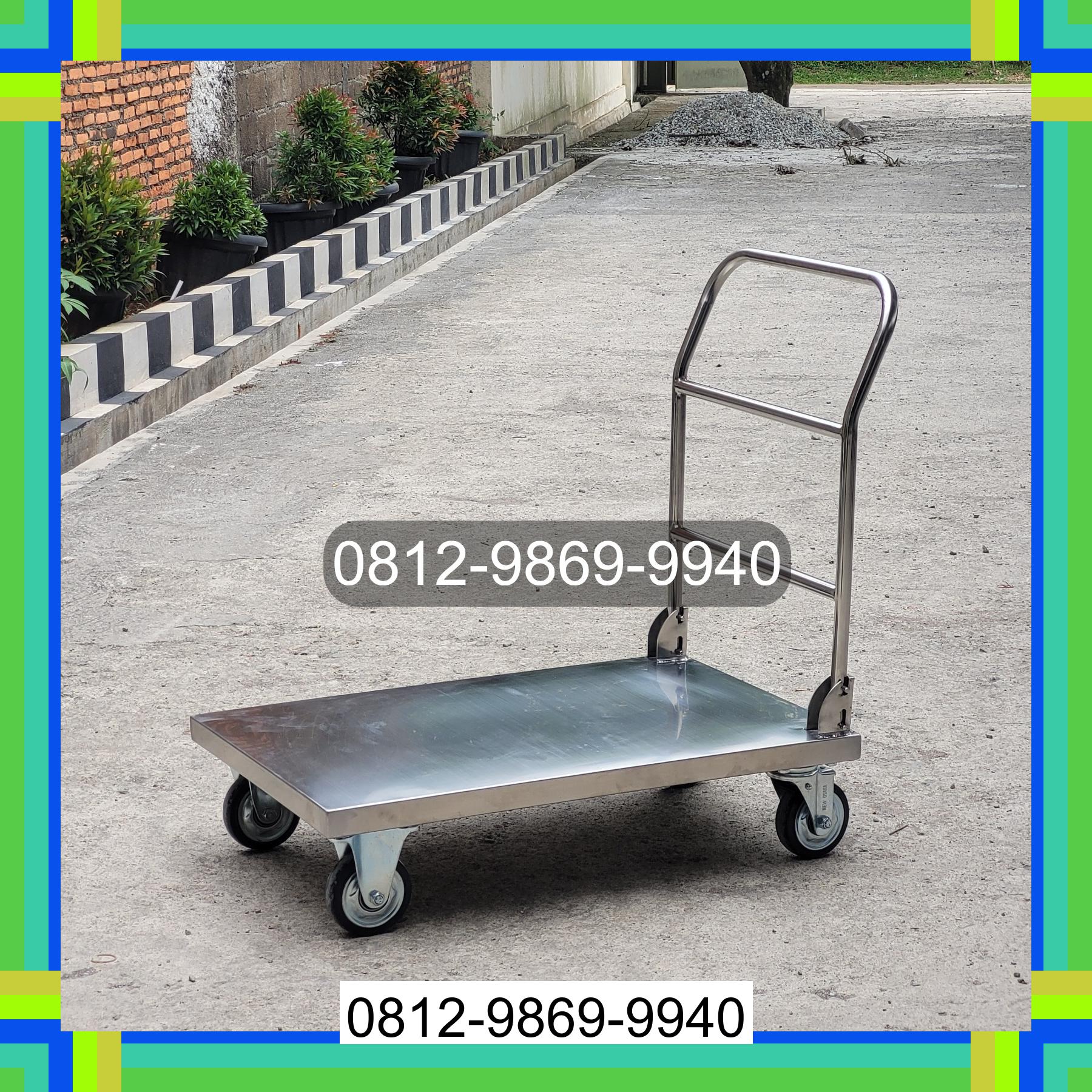 0812-9869-9940 Promo Hebat, Jual Handtruck Hand Truck 500 kgg & 300 kg | Troli Barang | Troli lipat | Troli angkut Sorong