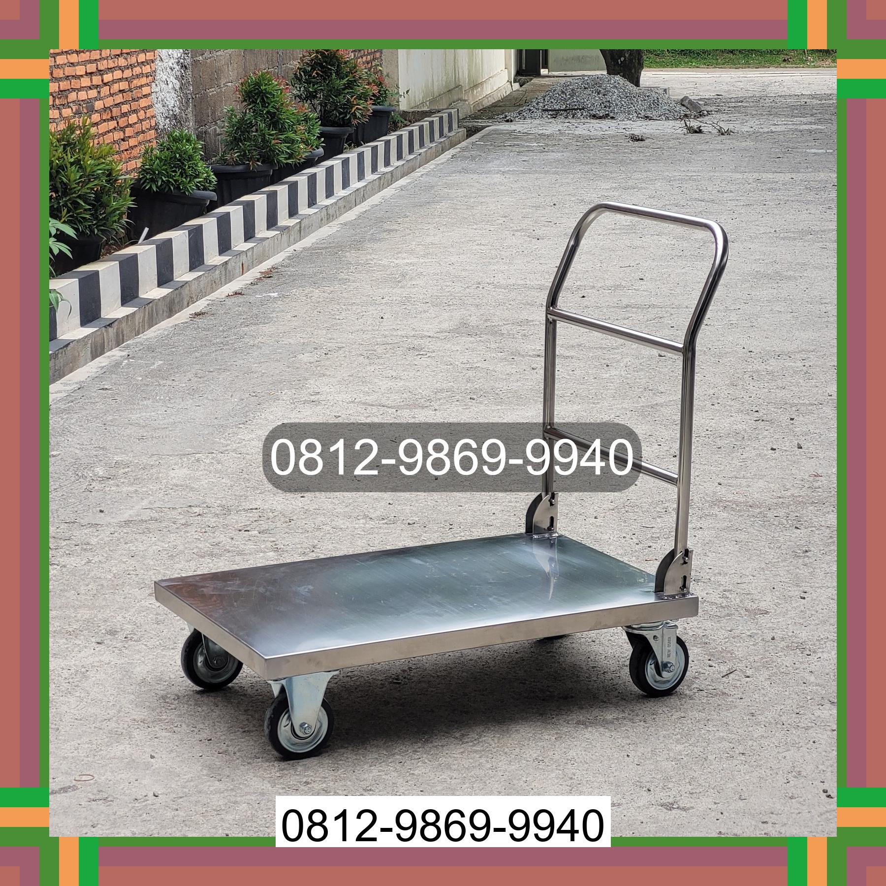 0812-9869-9940 Promo Hebat, Jual Handtruck Hand Truck 500 kgg & 300 kg | Troli Barang | Troli lipat | Troli angkut Sumba Barat