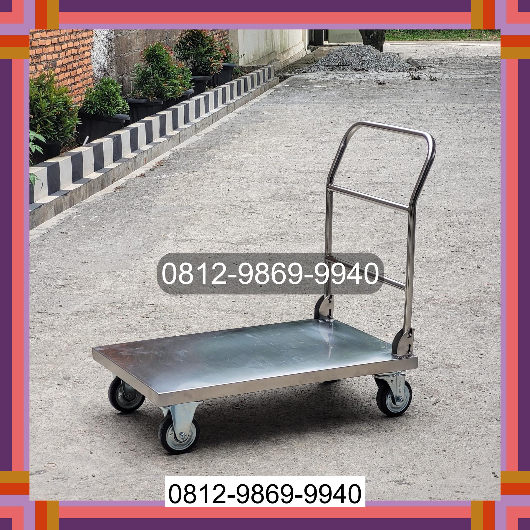 0812-9869-9940 Promo Hebat, Jual Handtruck Hand Truck 500 kgg & 300 kg | Troli Barang | Troli lipat | Troli angkut Sungai Betung