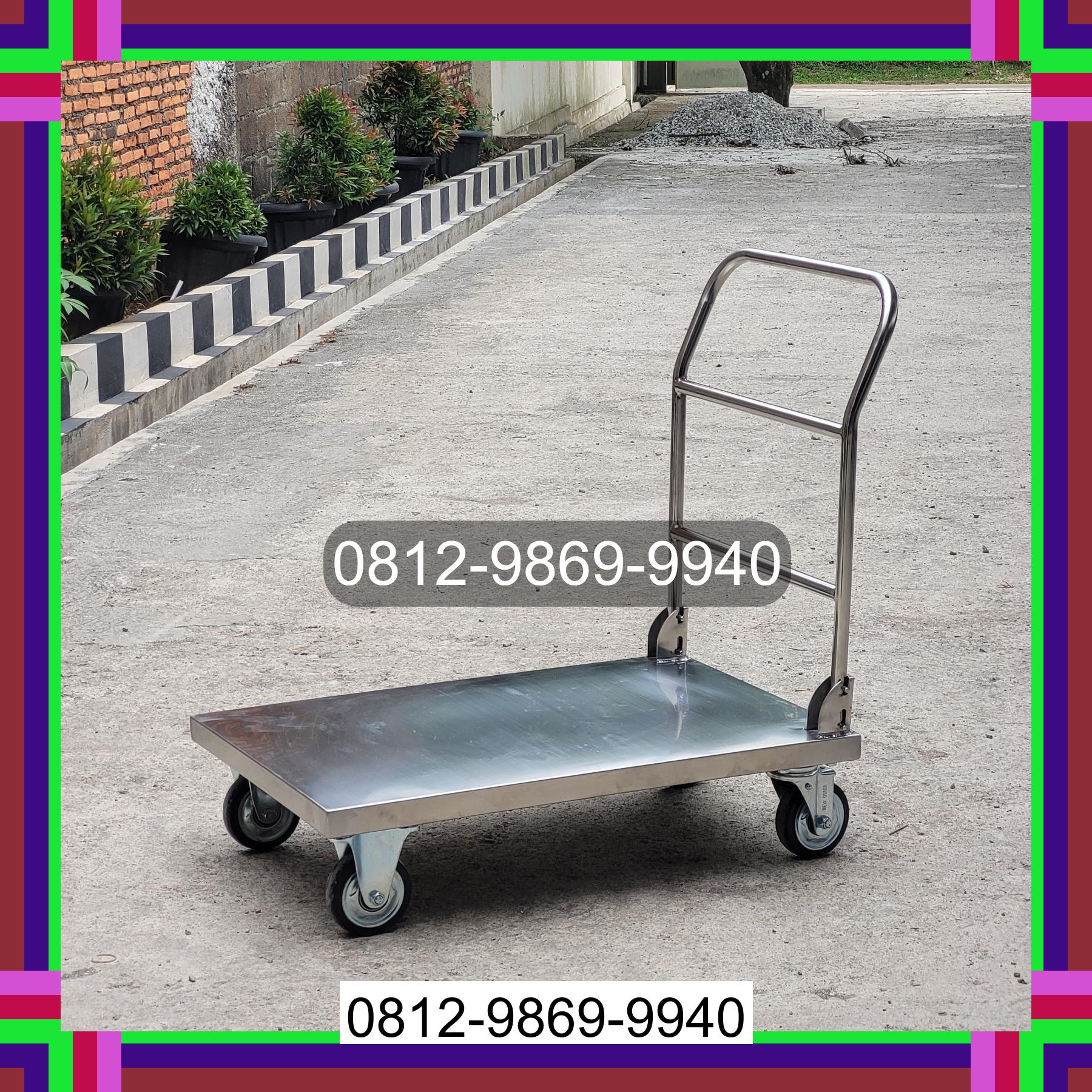 0812-9869-9940 Promo Hebat, Jual Handtruck Hand Truck 500 kgg & 300 kg | Troli Barang | Troli lipat | Troli angkut Sungkai Barat