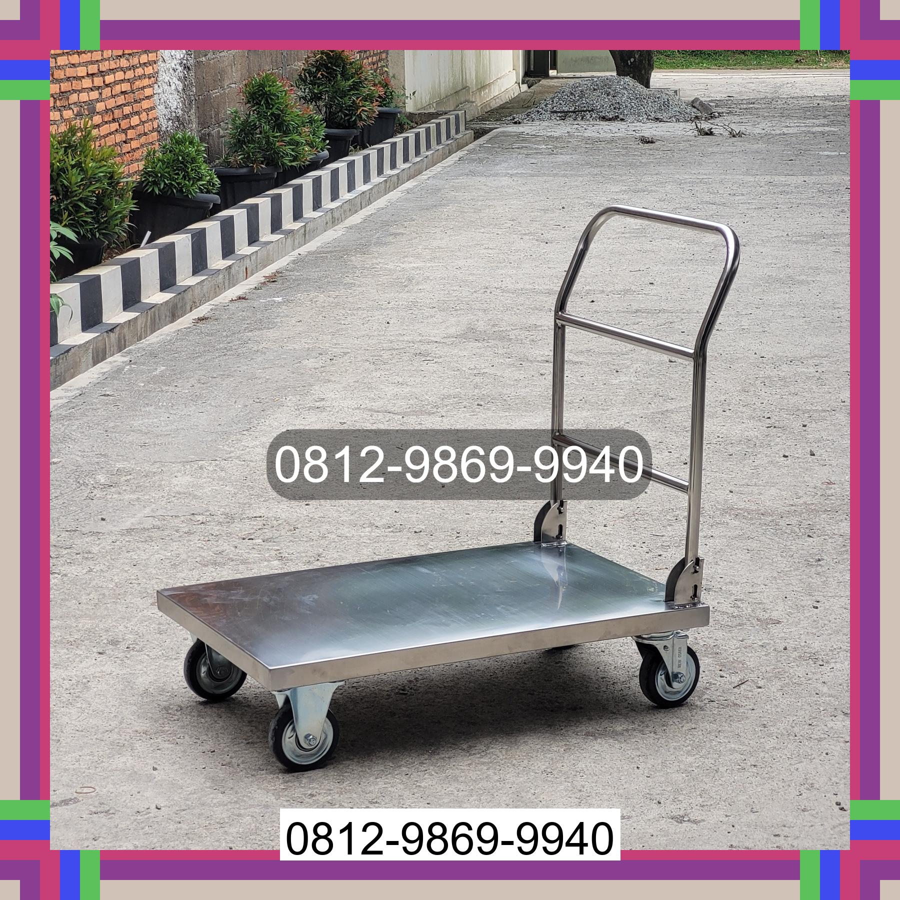 0812-9869-9940 Promo Hebat, Jual Handtruck Hand Truck 500 kgg & 300 kg | Troli Barang | Troli lipat | Troli angkut Surabaya