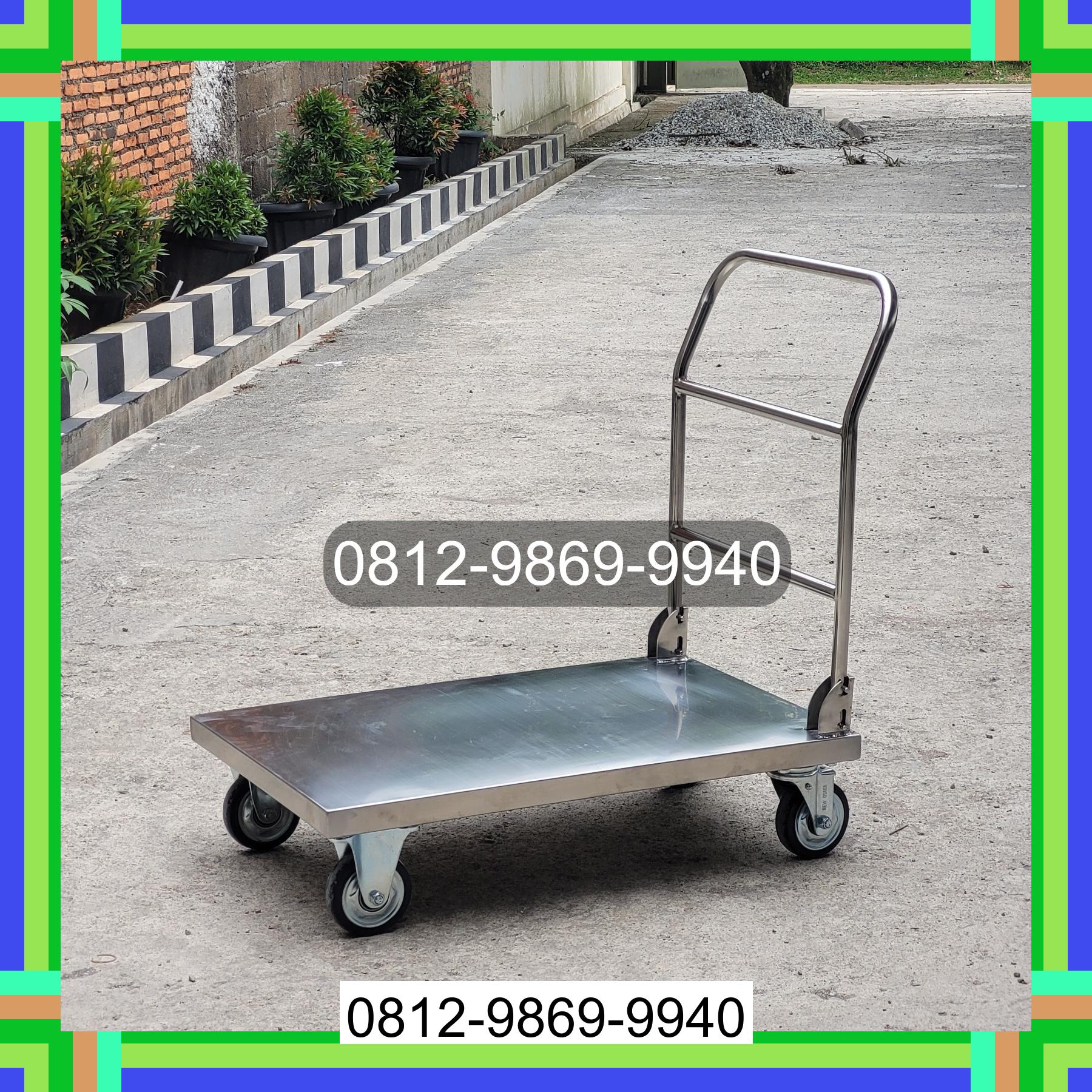 0812-9869-9940 Promo Hebat, Jual Handtruck Hand Truck 500 kgg & 300 kg | Troli Barang | Troli lipat | Troli angkut Tanjung Balai