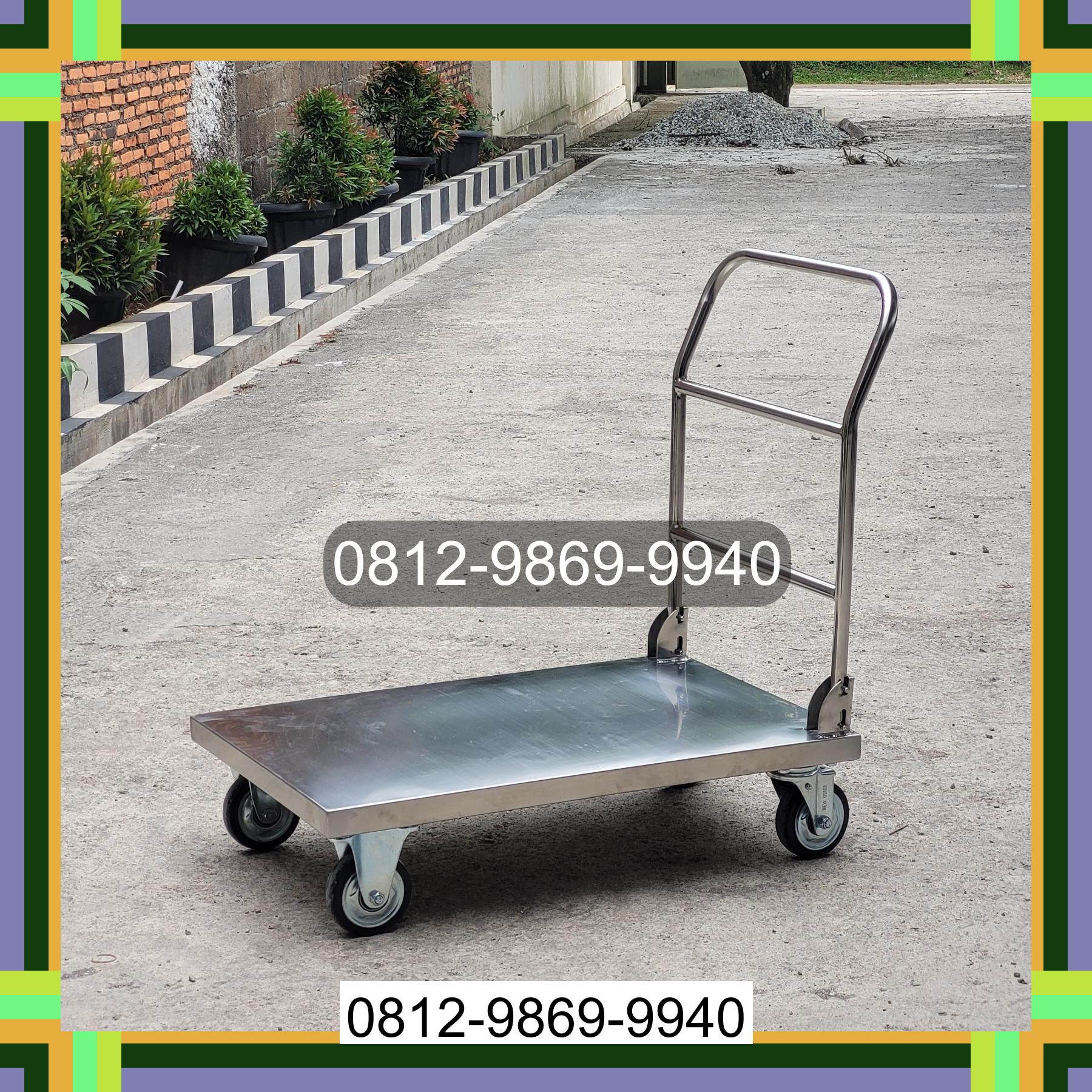 0812-9869-9940 Promo Hebat, Jual Handtruck Hand Truck 500 kgg & 300 kg | Troli Barang | Troli lipat | Troli angkut Tanjung Balai Utara