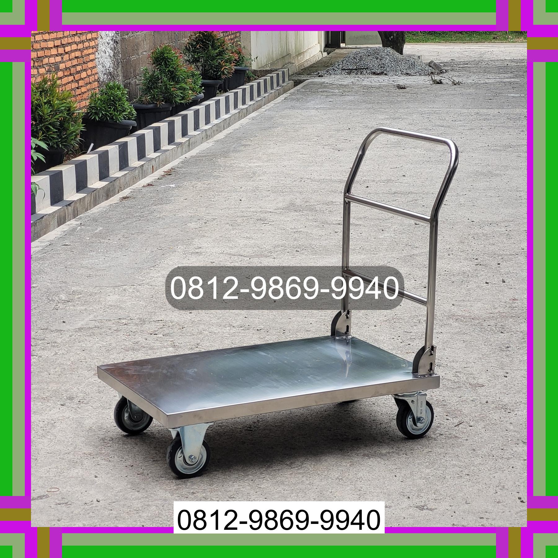 0812-9869-9940 Promo Hebat, Jual Handtruck Hand Truck 500 kgg & 300 kg | Troli Barang | Troli lipat | Troli angkut Tanjung Pinang