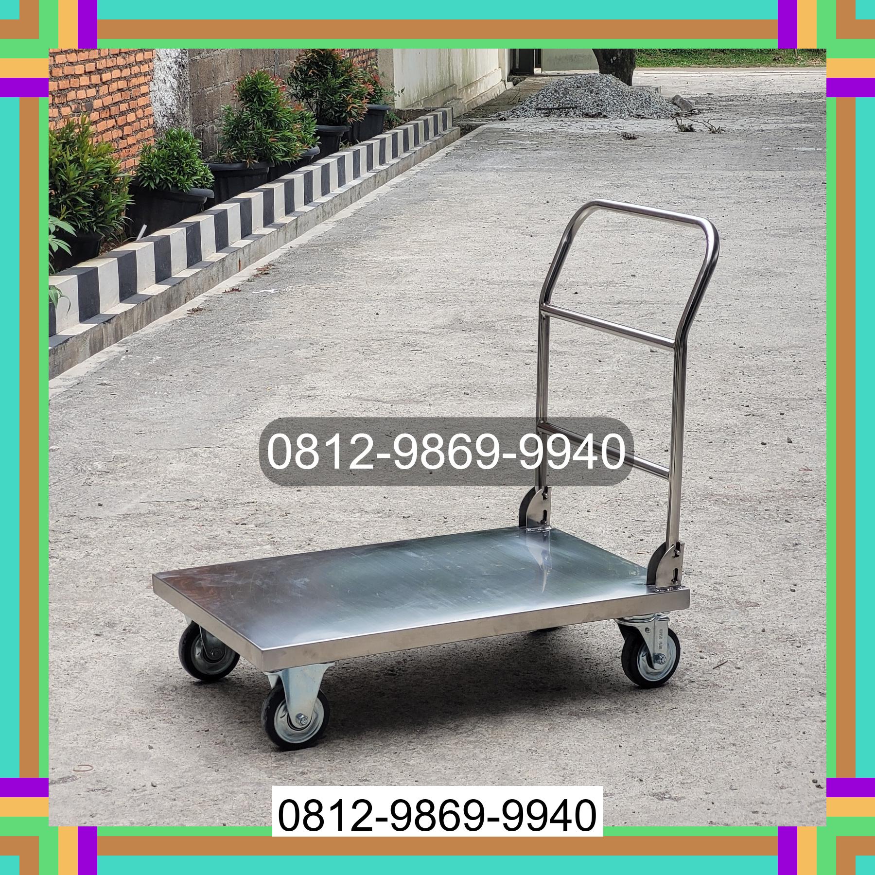 0812-9869-9940 Promo Hebat, Jual Handtruck Hand Truck 500 kgg & 300 kg | Troli Barang | Troli lipat | Troli angkut Tanjung Pura