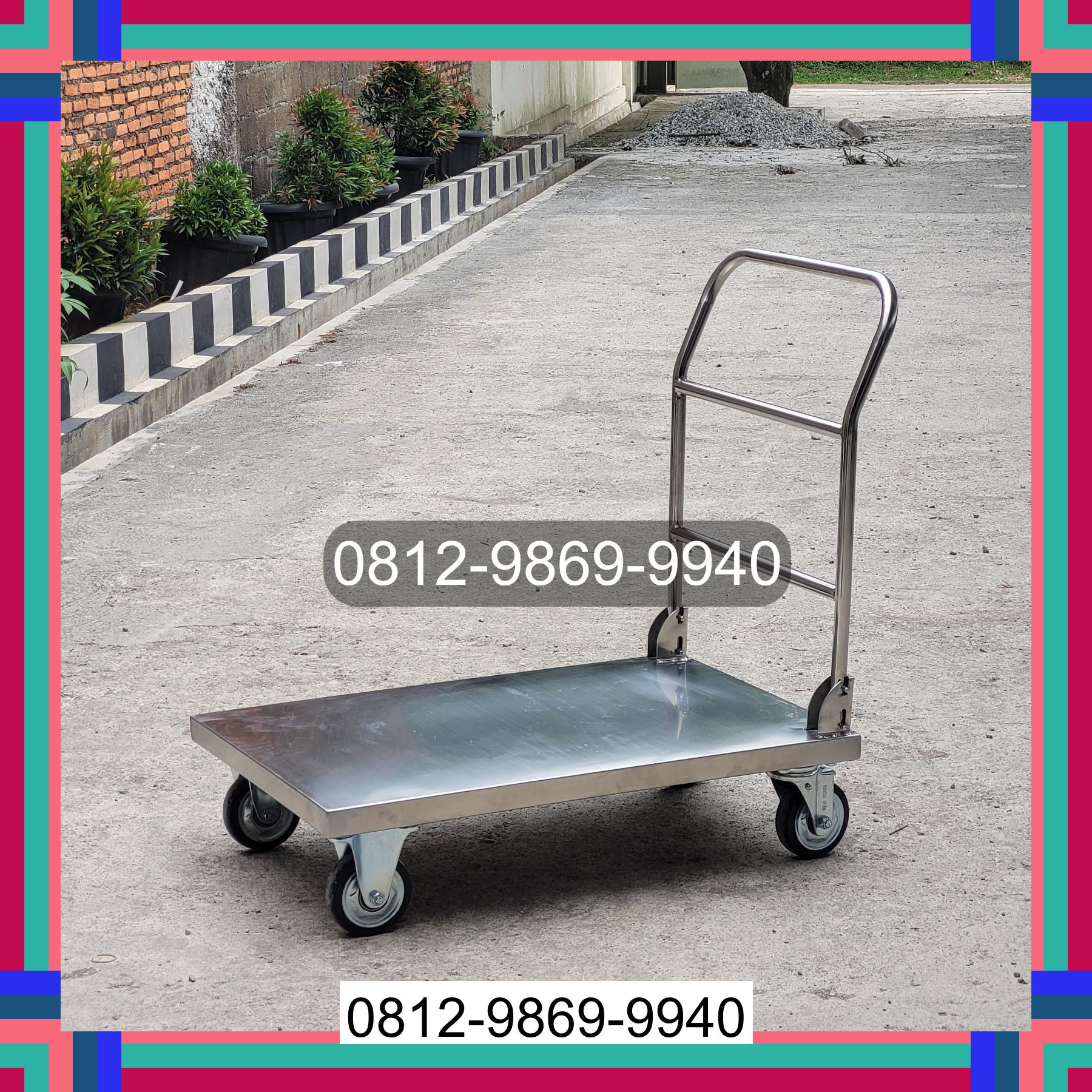 0812-9869-9940 Promo Hebat, Jual Handtruck Hand Truck 500 kgg & 300 kg | Troli Barang | Troli lipat | Troli angkut Tanjung Sakti Pumu