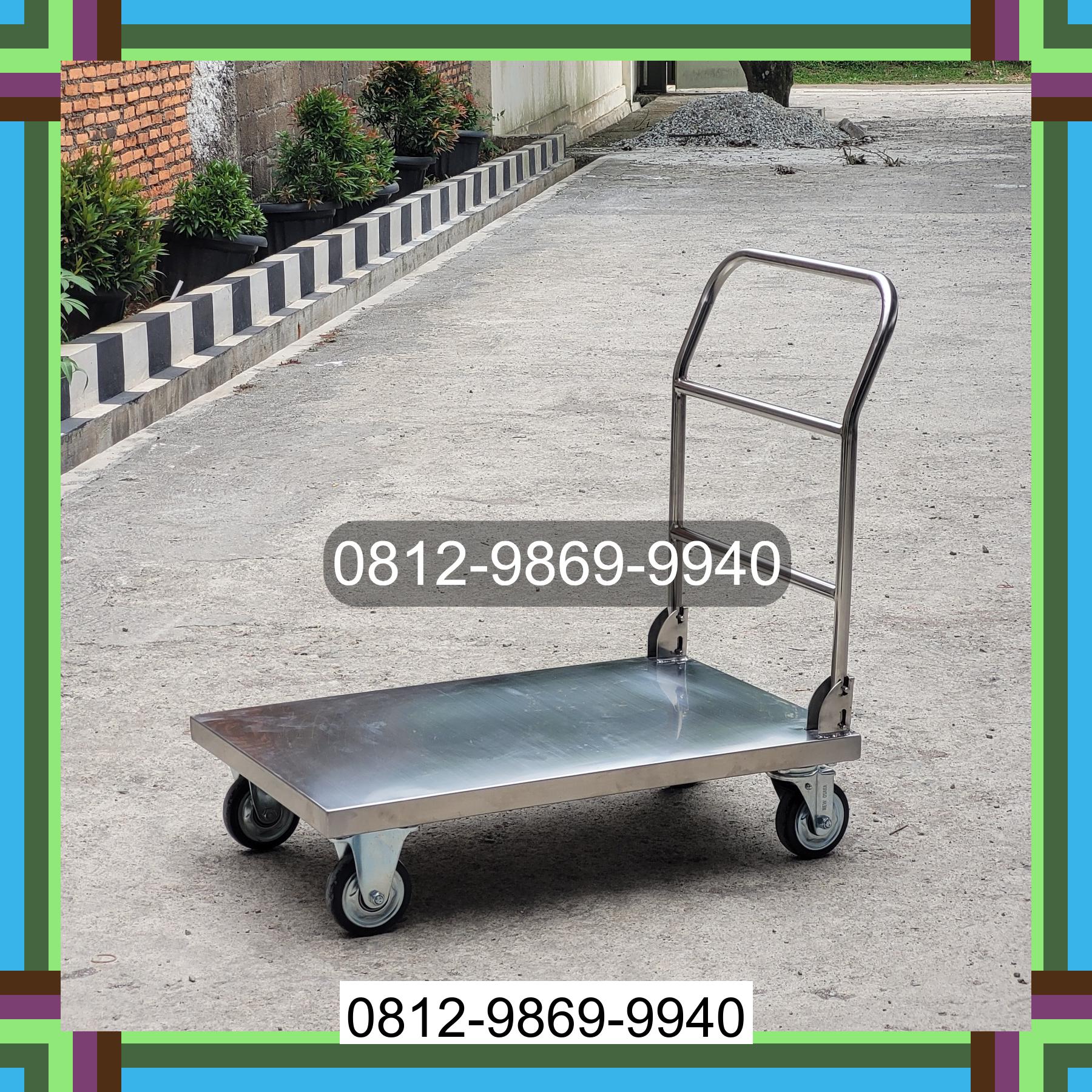 0812-9869-9940 Promo Hebat, Jual Handtruck Hand Truck 500 kgg & 300 kg | Troli Barang | Troli lipat | Troli angkut Tasikmalaya