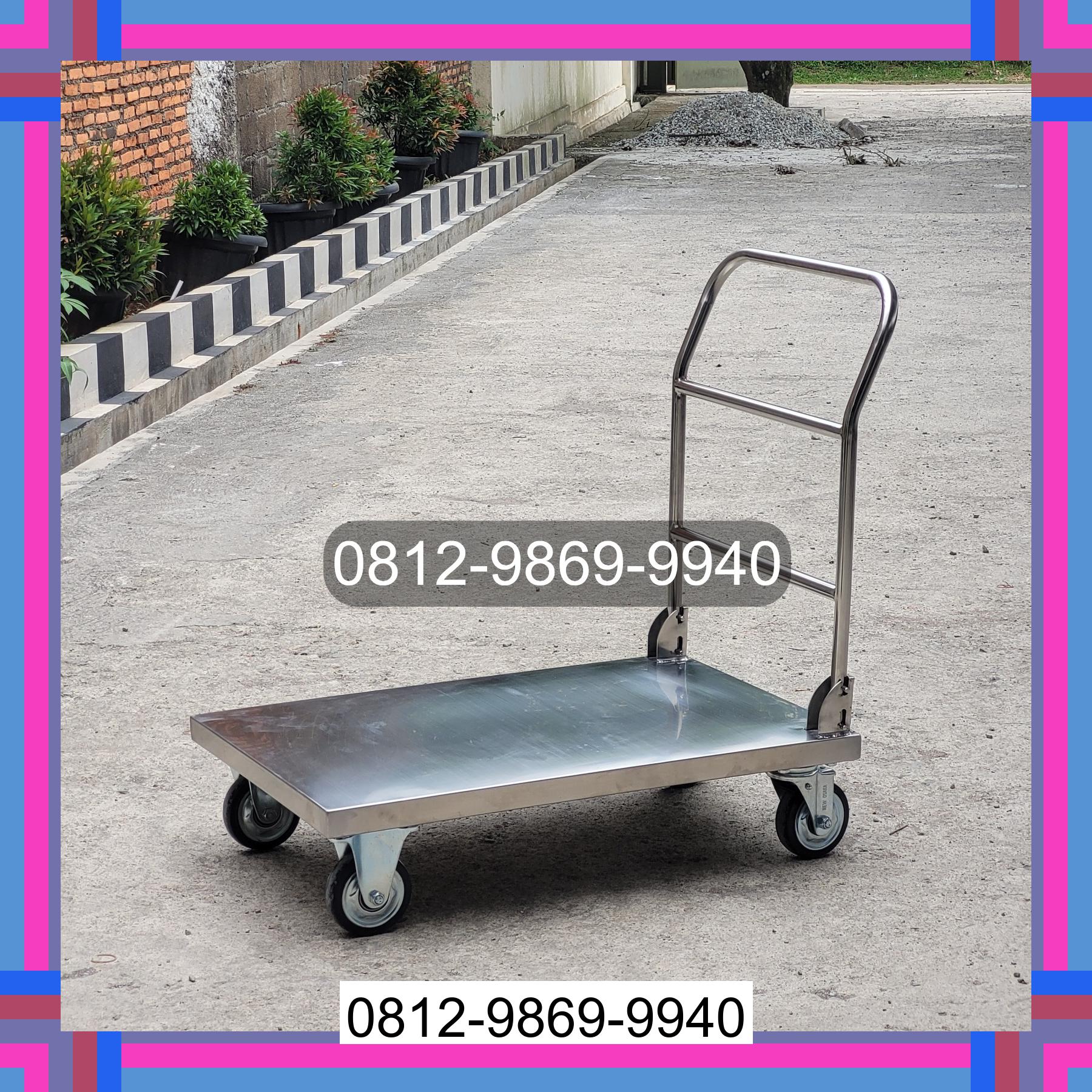 0812-9869-9940 Promo Hebat, Jual Handtruck Hand Truck 500 kgg & 300 kg | Troli Barang | Troli lipat | Troli angkut Tebing Syahbandar