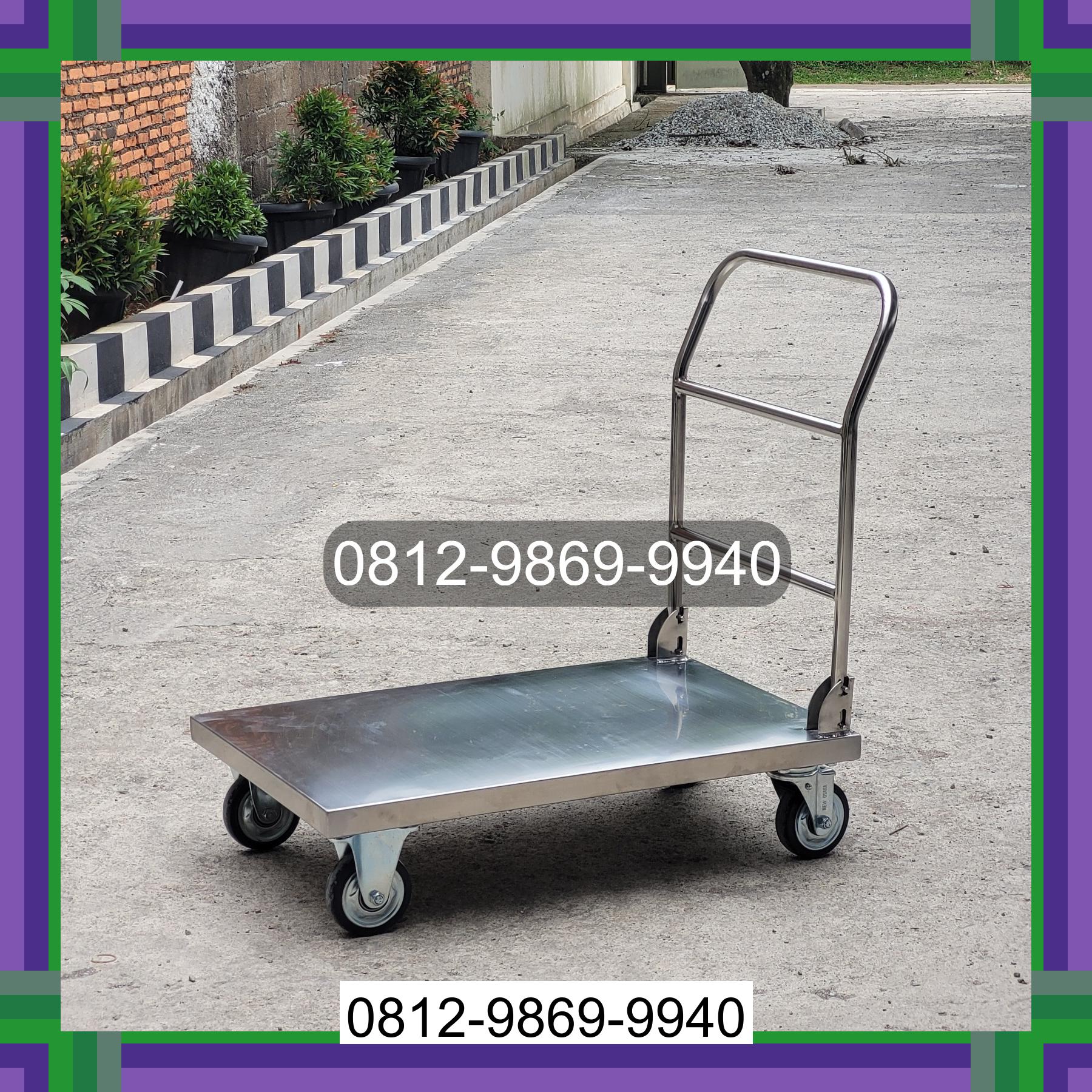 0812-9869-9940 Promo Hebat, Jual Handtruck Hand Truck 500 kgg & 300 kg | Troli Barang | Troli lipat | Troli angkut Tegal