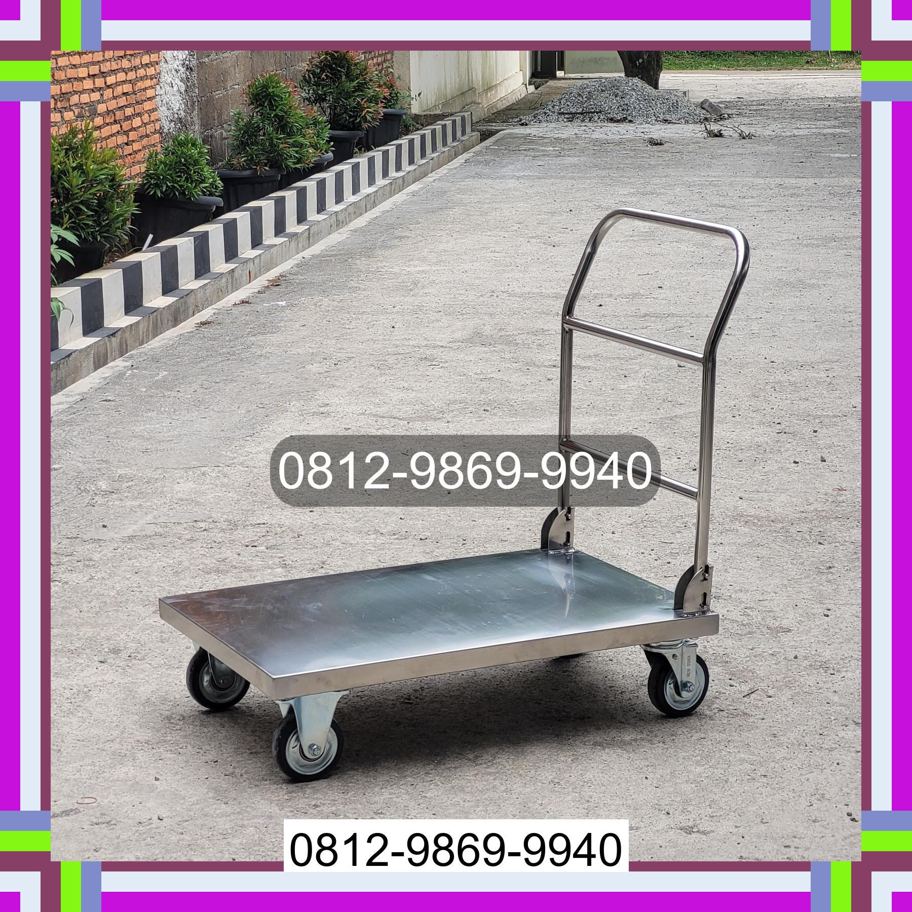 0812-9869-9940 Promo Hebat, Jual Handtruck Hand Truck 500 kgg & 300 kg | Troli Barang | Troli lipat | Troli angkut Teluk Gelam