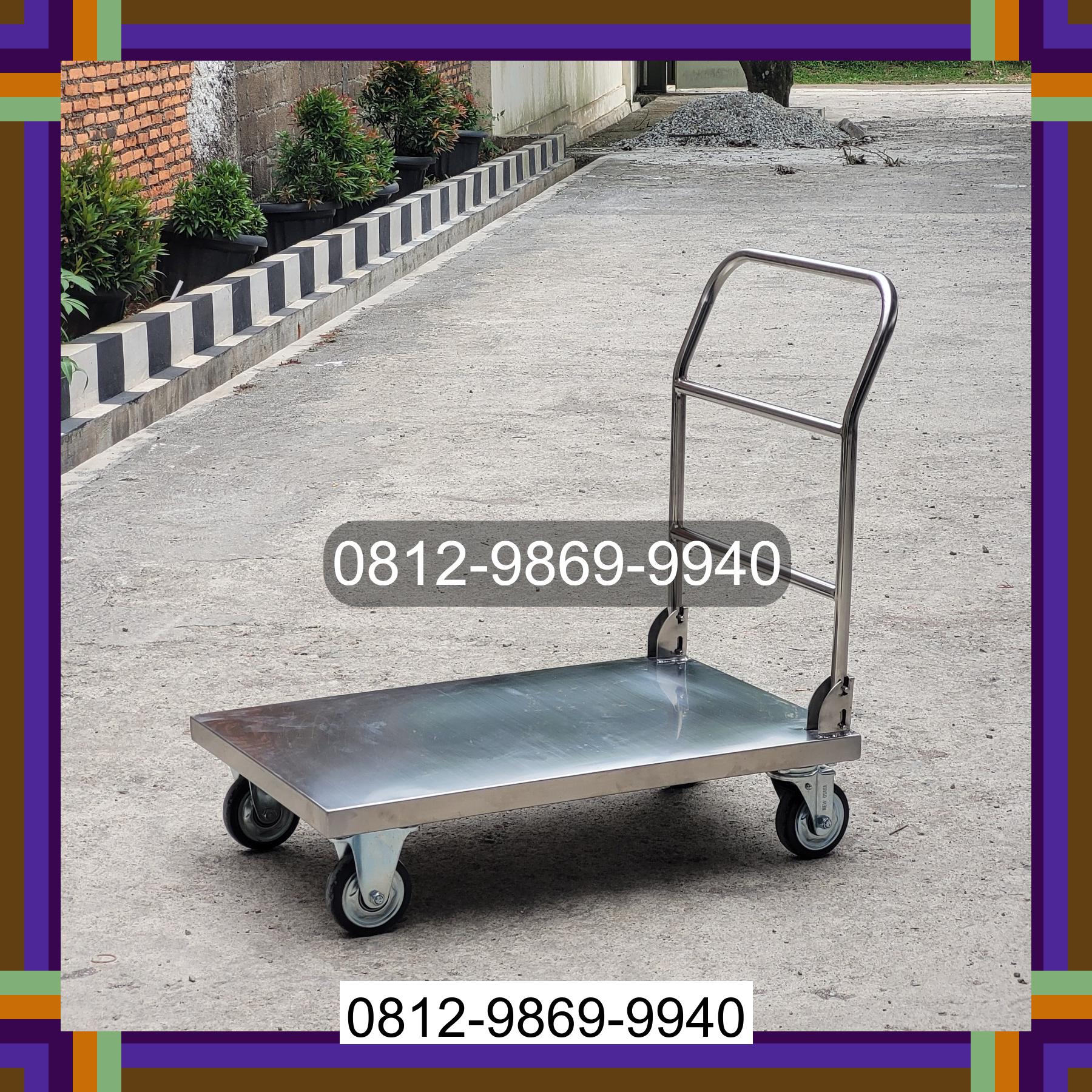 0812-9869-9940 Promo Hebat, Jual Handtruck Hand Truck 500 kgg & 300 kg | Troli Barang | Troli lipat | Troli angkut Tersono
