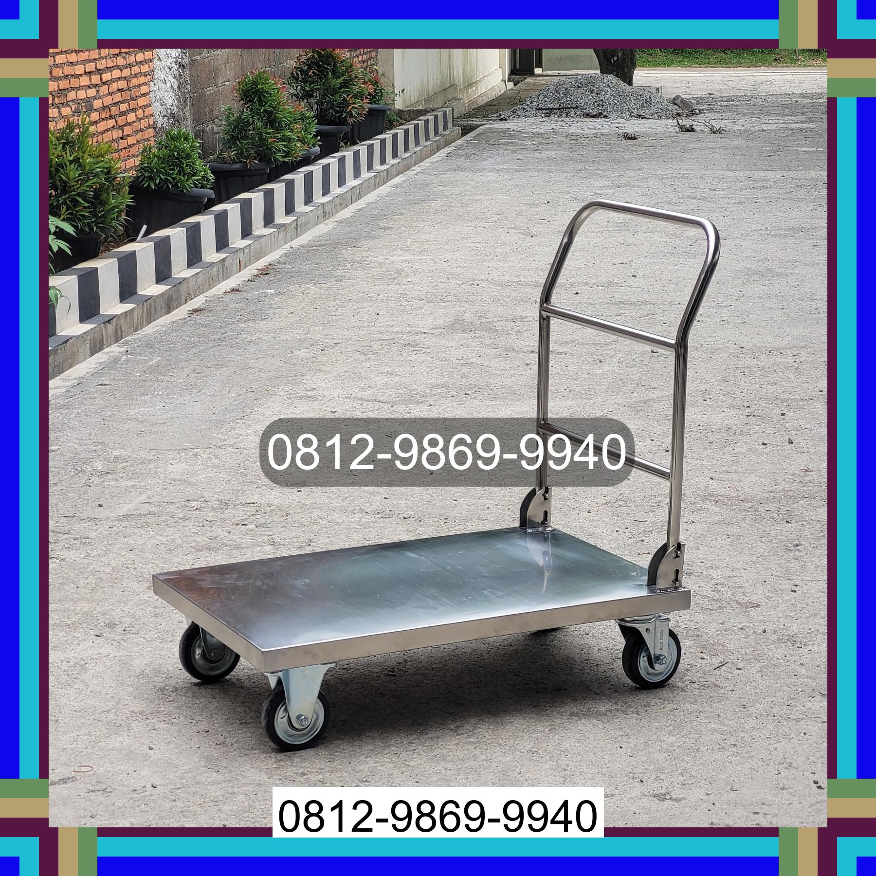 0812-9869-9940 Promo Hebat, Jual Handtruck Hand Truck 500 kgg & 300 kg | Troli Barang | Troli lipat | Troli angkut Tomohon