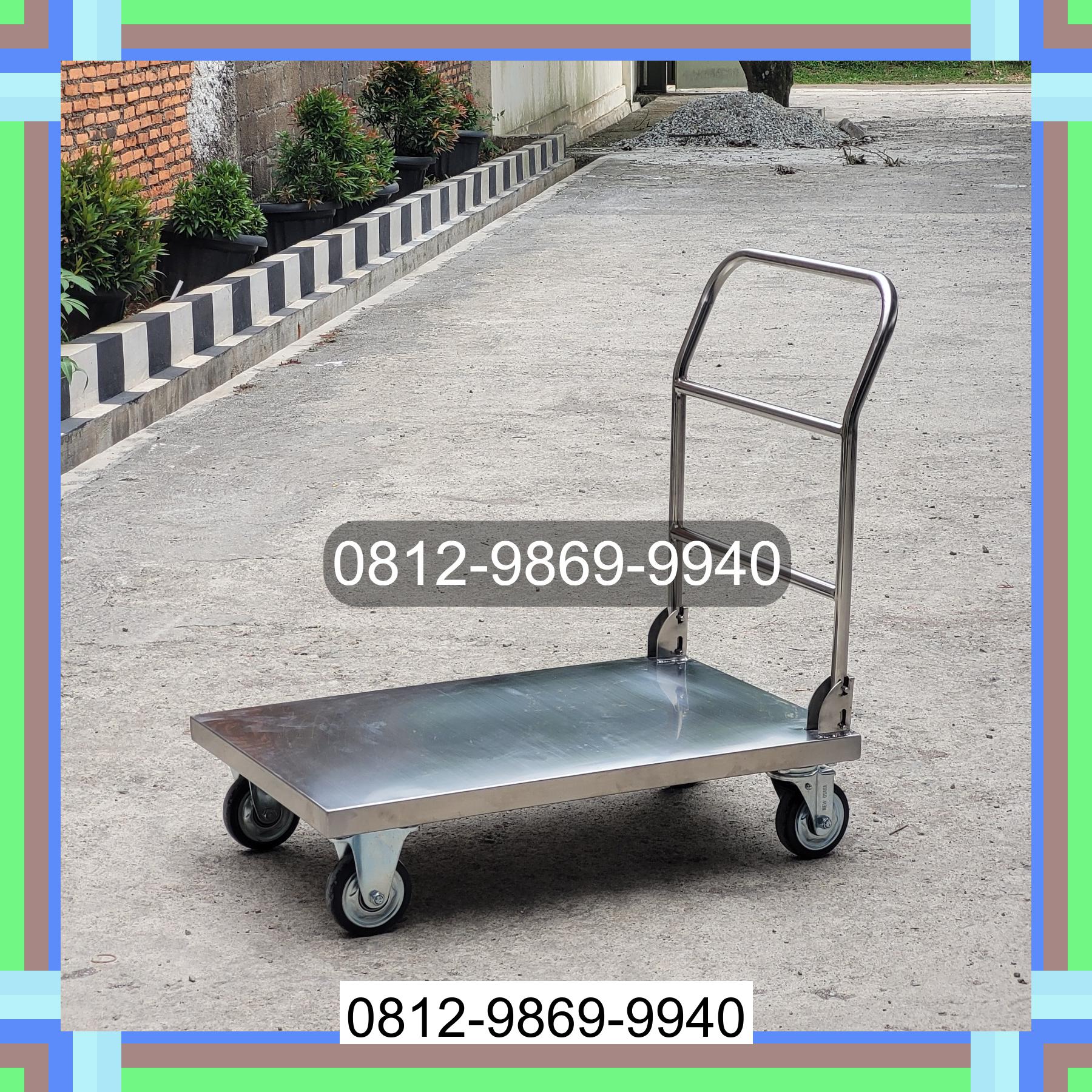 0812-9869-9940 Promo Hebat, Jual Handtruck Hand Truck 500 kgg & 300 kg | Troli Barang | Troli lipat | Troli angkut Tungkal Jaya