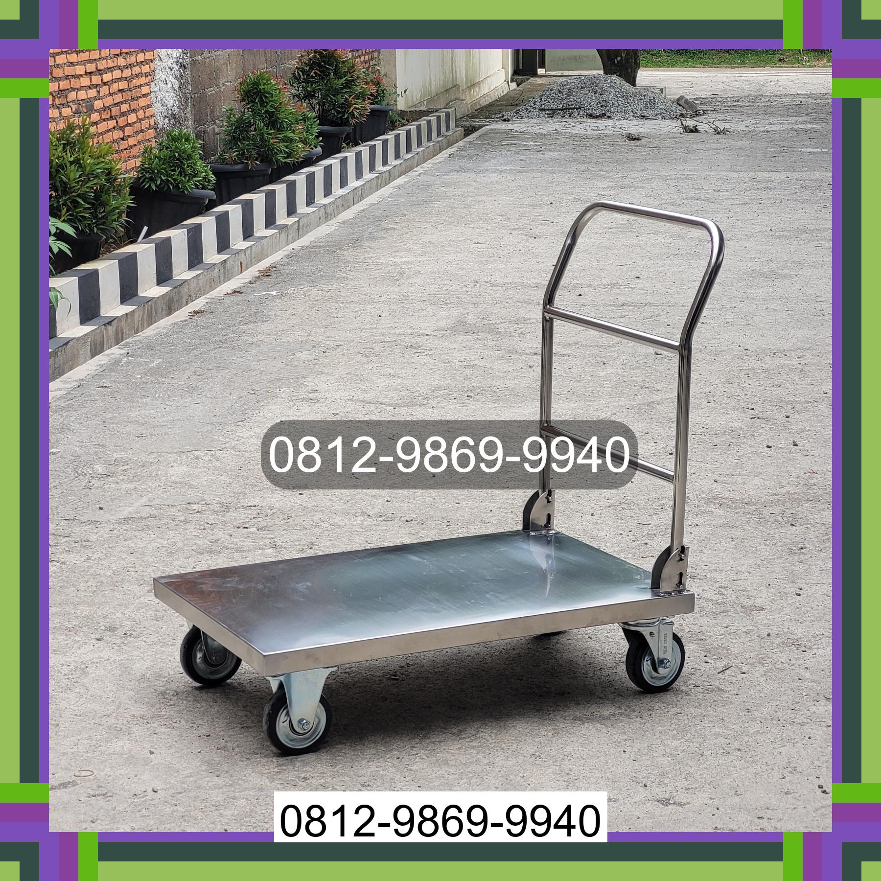 0812-9869-9940 Promo Hebat, Jual Handtruck Hand Truck 500 kgg & 300 kg | Troli Barang | Troli lipat | Troli angkut Ulunoyo