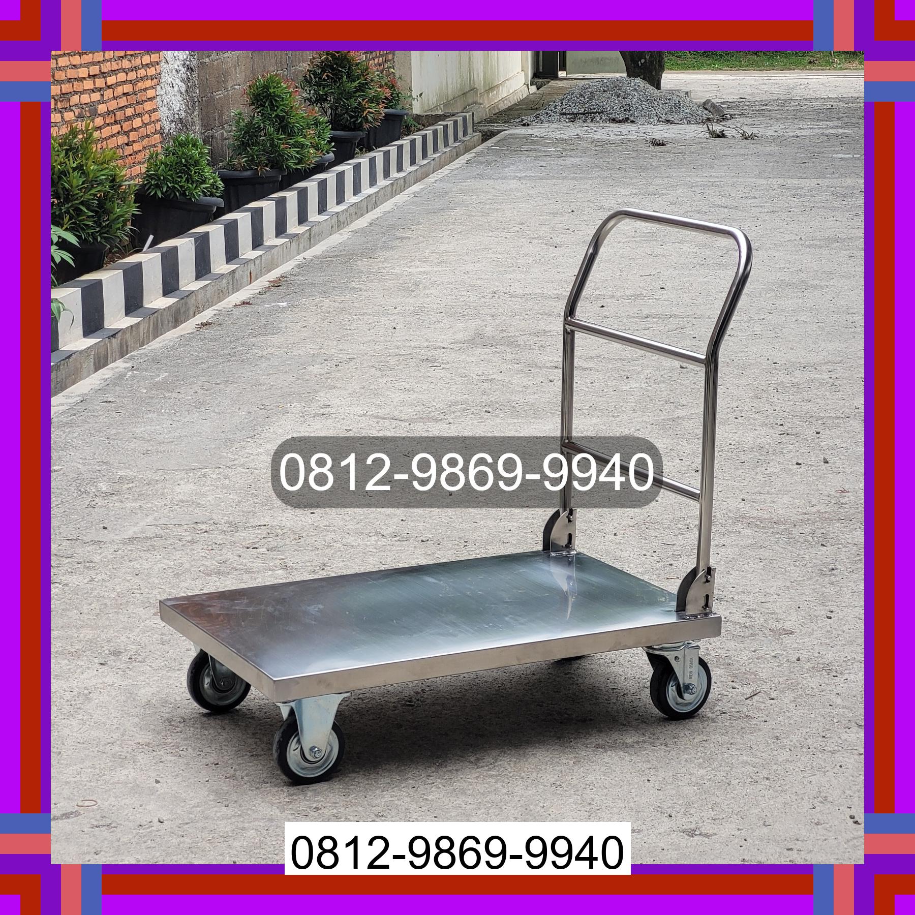 0812-9869-9940 Promo Hebat, Jual Handtruck Hand Truck 500 kgg & 300 kg | Troli Barang | Troli lipat | Troli angkut Venaha